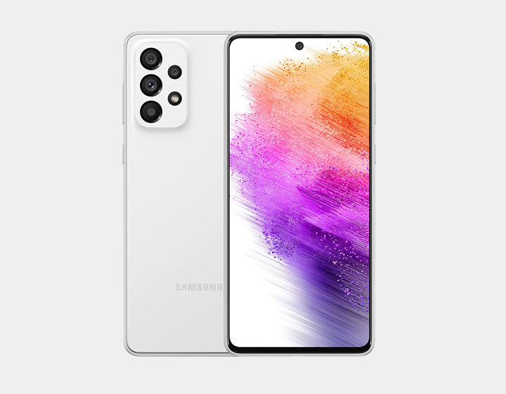 Samsung Galaxy A73 5G Unlocked Smartphone 128GB 8GB RAM Dual SIM GSM - Awesome White | Fast 5G Connectivity, Long Battery Life for Streaming & Gaming