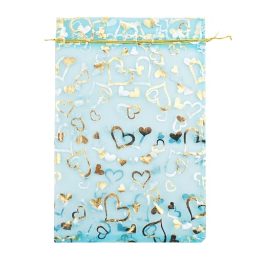 turquoise gold heart