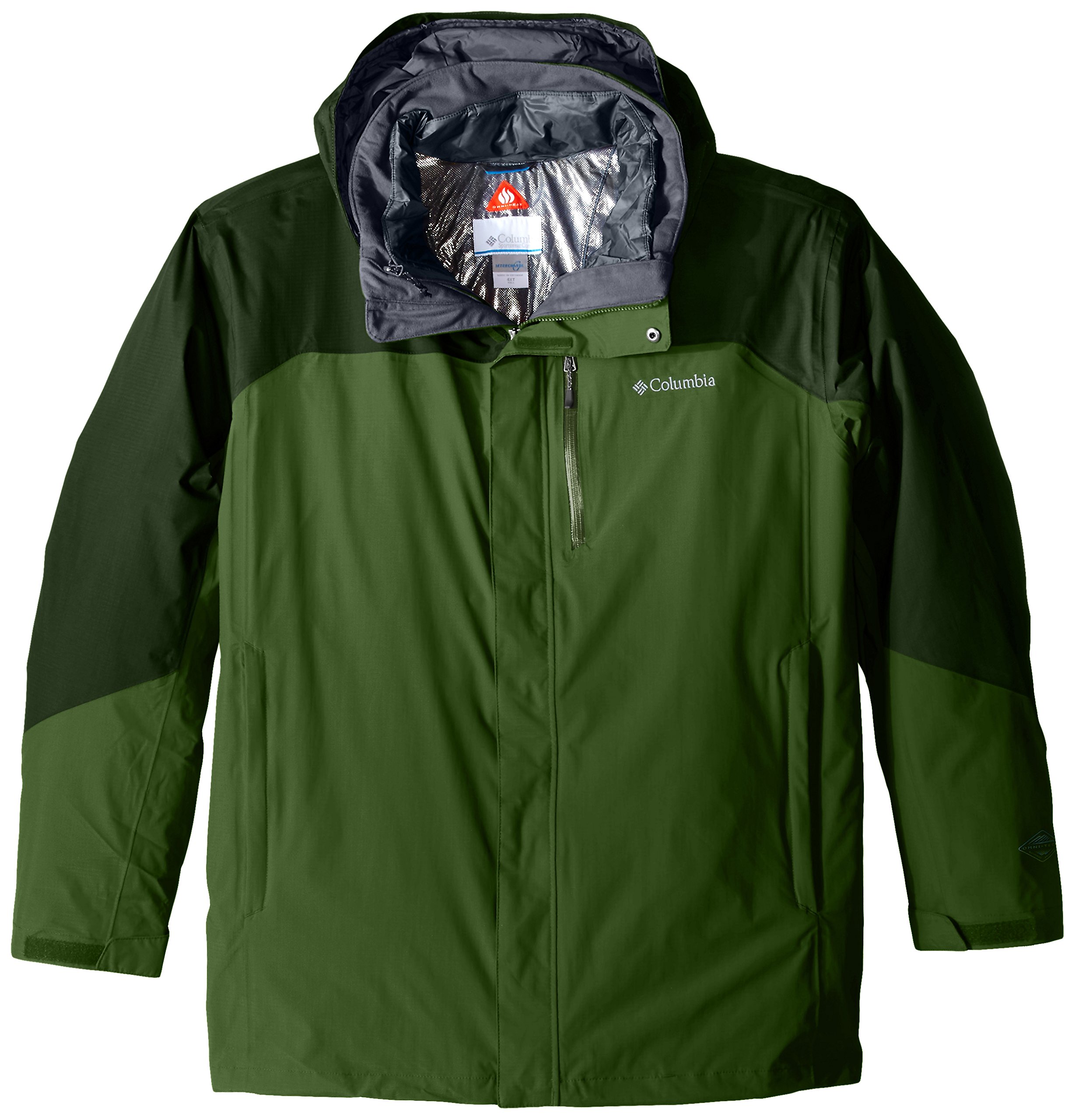 Columbia Men's Tall Lhotse II Interchange Jacket - Waterproof 3-in-1 Winter Coat for Hiking, Skiing & Outdoor Adventures