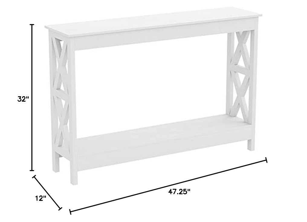 Safdie Console Table - Sturdy & Elegant Entryway Table for Hallway, Living Room & Behind Couch - Easy to Assemble Narrow Sofa Table - Perfect for Small Spaces & Home Decor