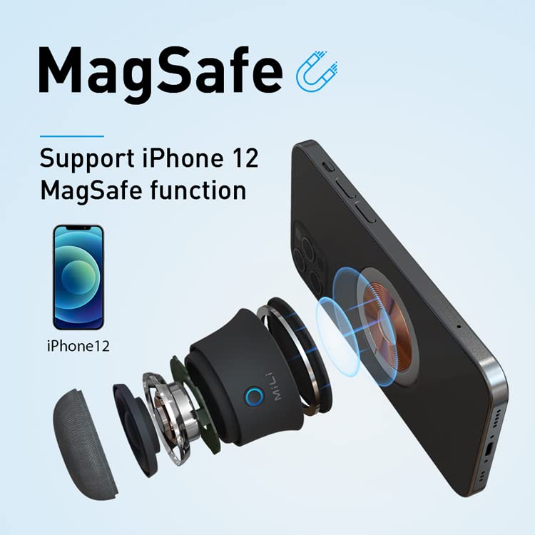 Ultron Mag Soundmate Magnetic Bluetooth Speaker - Portable Wireless Speaker with Strong Magnet, HD Sound, 12H Playtime - Perfect for Outdoor, Travel, Gym, Shower & Home Use (Red)