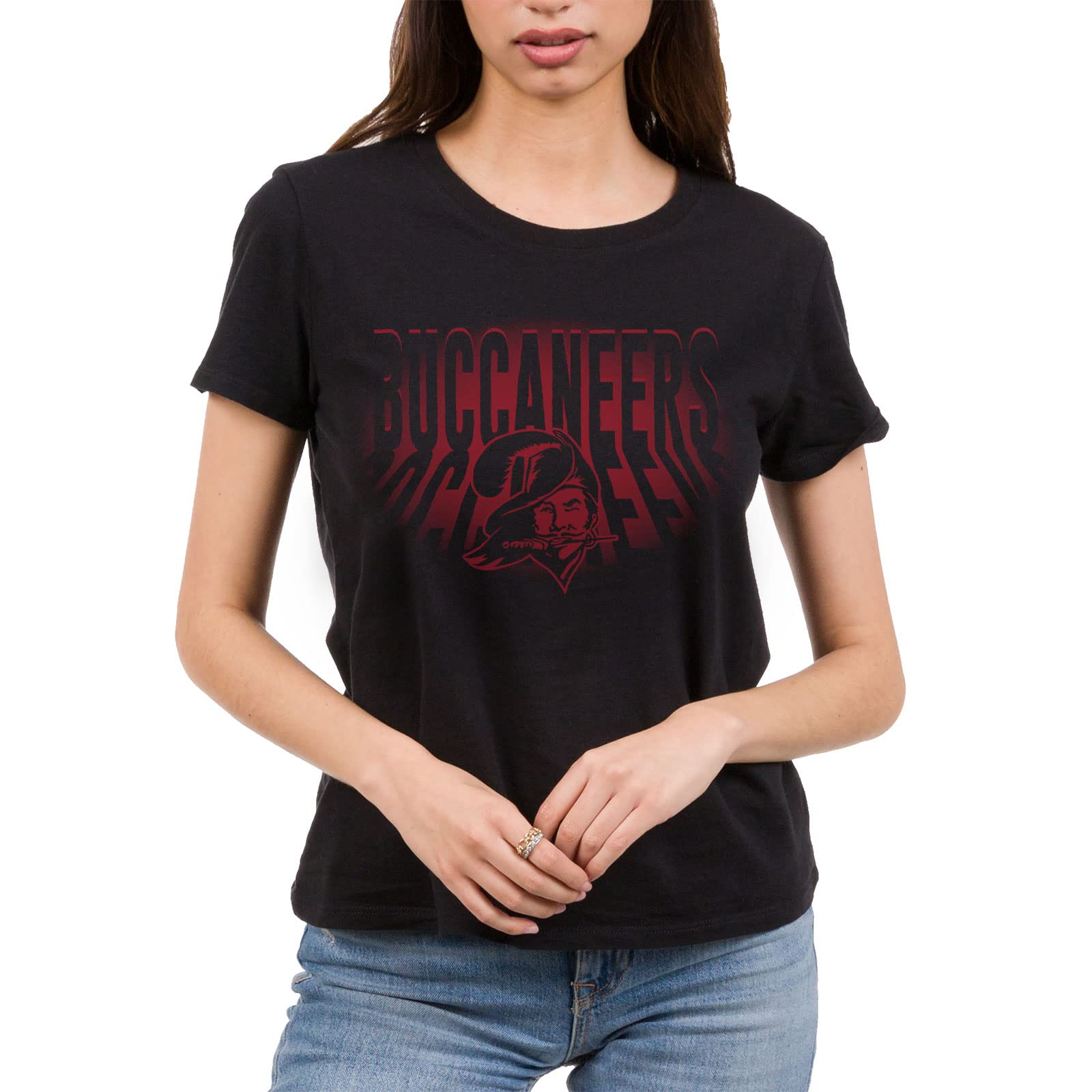 Junk Food Clothing x NFL - Women's Team Spotlight Short Sleeve T-Shirt - Officially Licensed NFL Apparel - Perfect for Game Day, Tailgating & Casual Wear