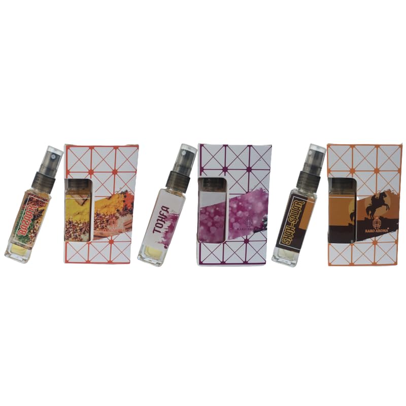 Raro Aroma Premium Luxury Long Lasting Eau De Parfum - Designer Inspired Unisex Fragrance Set (8ml x 3 Bottles) | Perfect for Travel, Gifts & Everyday Elegance