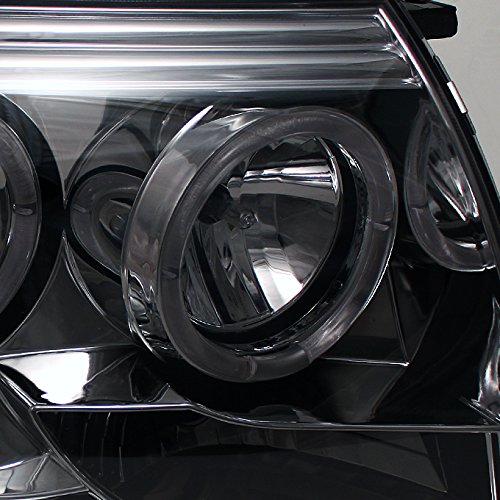 AKKON Smoke Halo Projector Headlights & LED Tail Lights Set for 2005-2011 Toyota Tacoma - Upgrade Your Truck's Style & Night Visibility (Perfect for Off-Roading, Night Driving & Custom Builds)