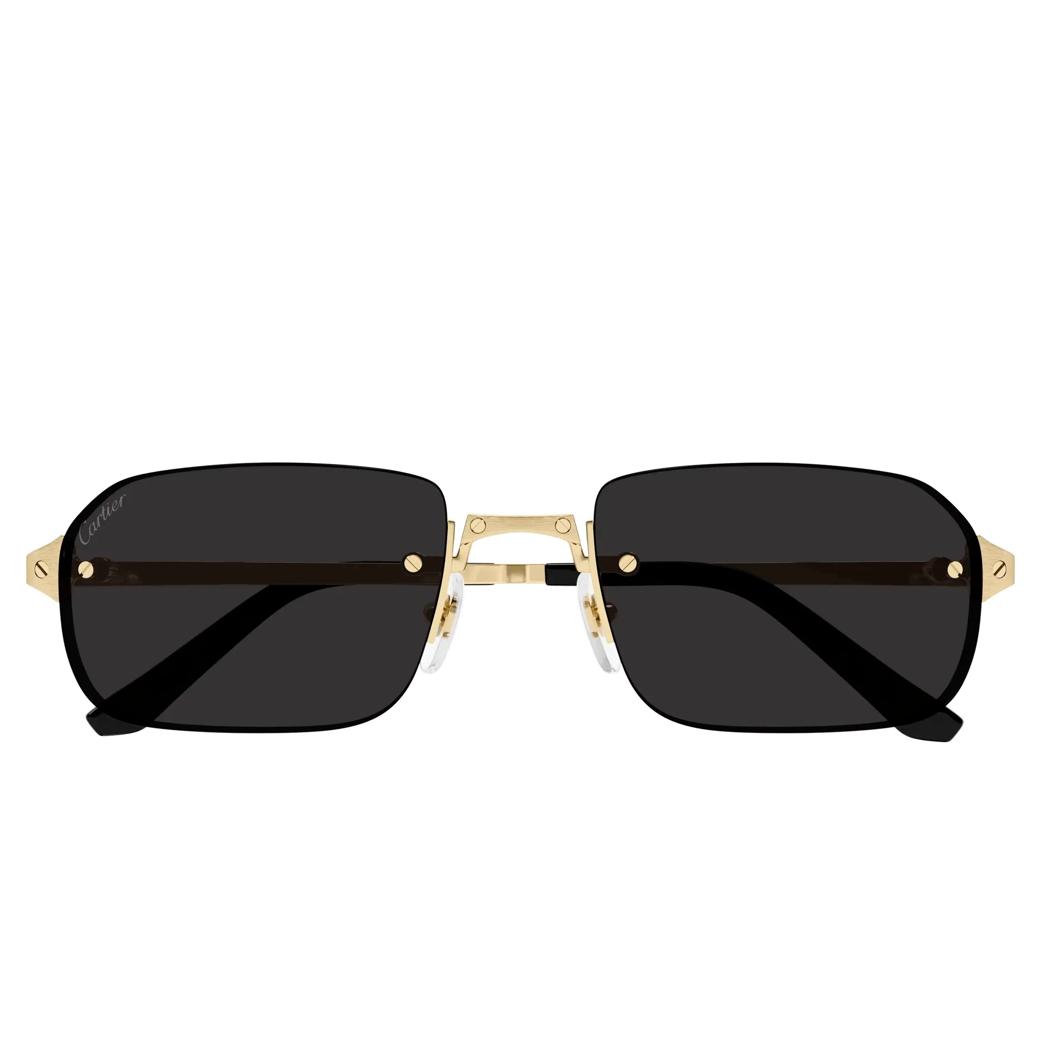 Cartier CT0460S 001 Gold Grey Polarized Sunglasses for Women - Luxury Designer Shades for Driving, Beach & Outdoor Fashion