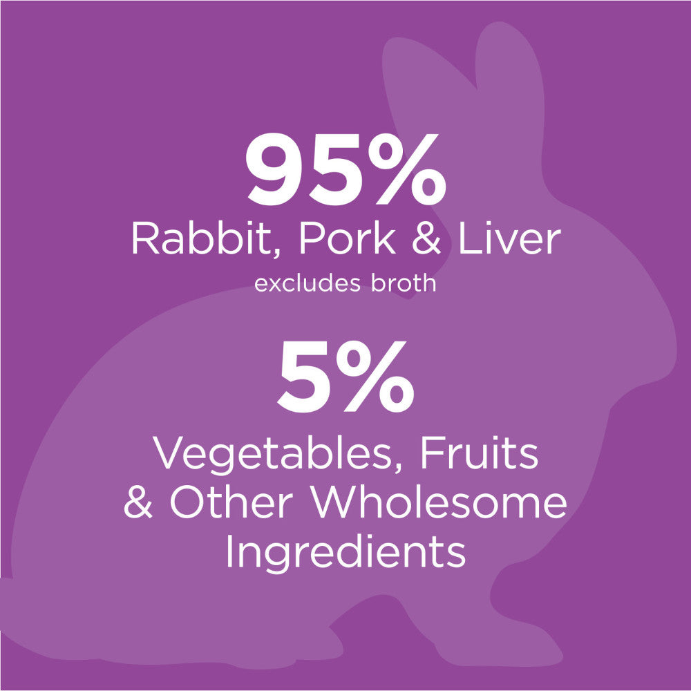 Original Grain-Free Rabbit Recipe Canned Dog Food - High Protein, Natural Ingredients for Sensitive Stomachs - Perfect for Adult Dogs with Allergies or Digestive Issues