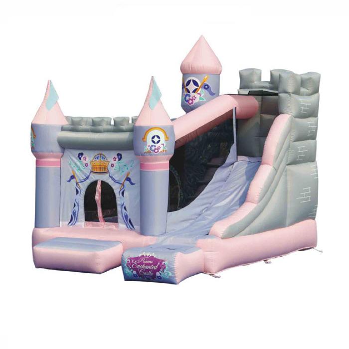 KidWise Princess Enchanted Castle Bounce House with Slide - Inflatable Playhouse for Girls Birthday Parties, Backyard Fun & Outdoor Play