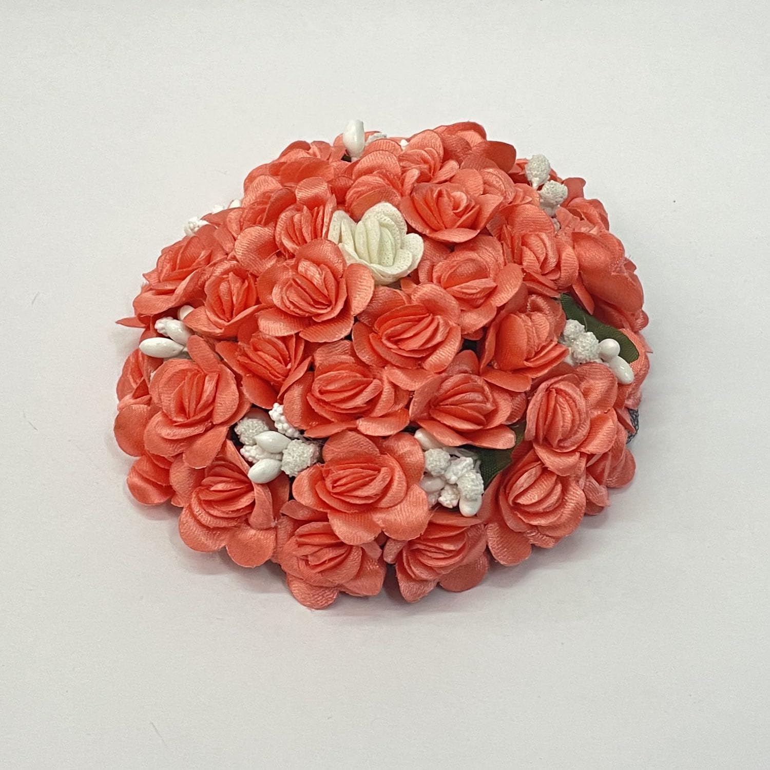 GuruEmbelish Artificial Bridal Bun Juda Maker Flower Gajra Hair Accessories for Women & Girls - Pack of 1 | Perfect for Weddings, Parties & Traditional Indian Hairstyles