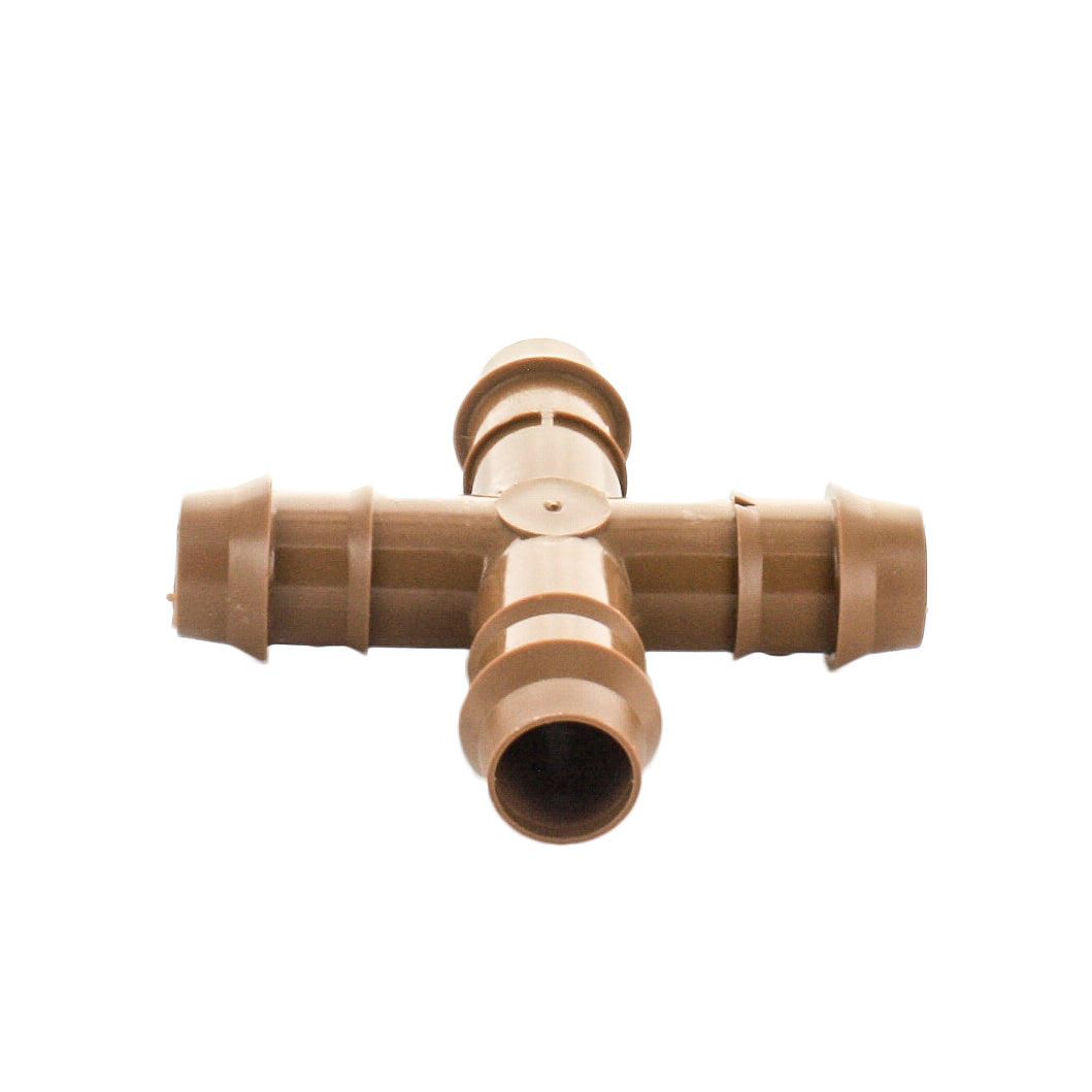 Netafim TLCROS Cross Fitting 17mm - Durable Drip Irrigation Connector for Efficient Watering in Gardens, Farms & Greenhouses