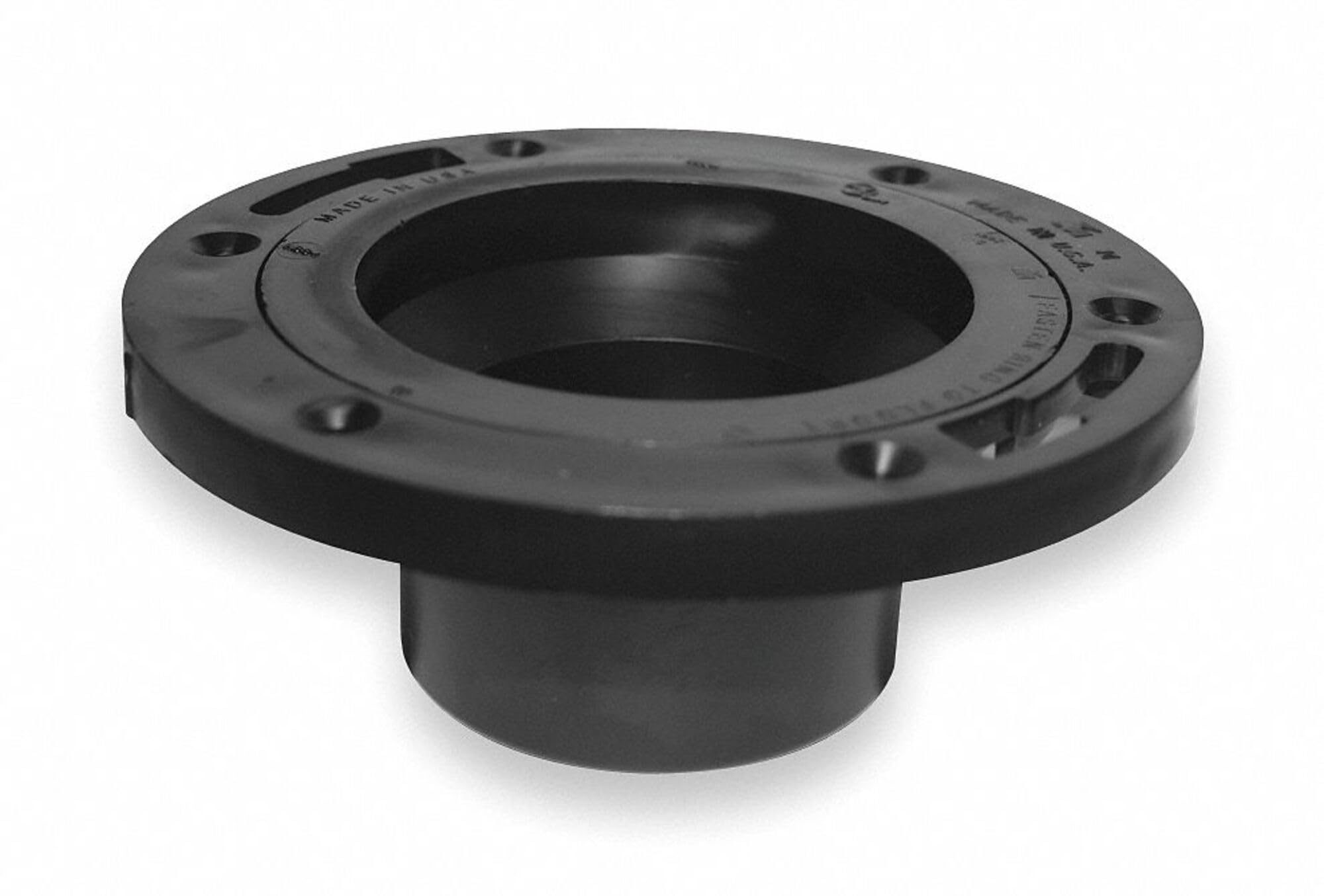 Mueller Industries 4 x 3 Inch Adjustable Closet Flange with Spigot - Perfect for Toilet Drain Pipe Installation and Plumbing Repairs