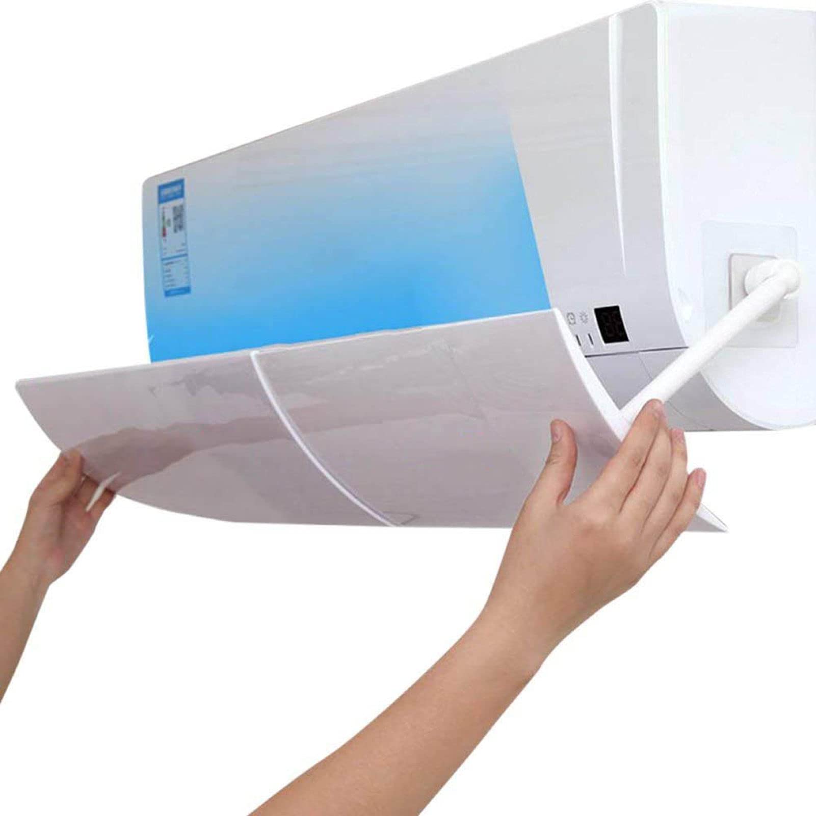 YOZUMD Cool Air Baffle - Anti Direct Blow AC Cover, Plastic Wind Shield Deflector for Air Conditioner - Perfect for Bedroom, Office & Home Use