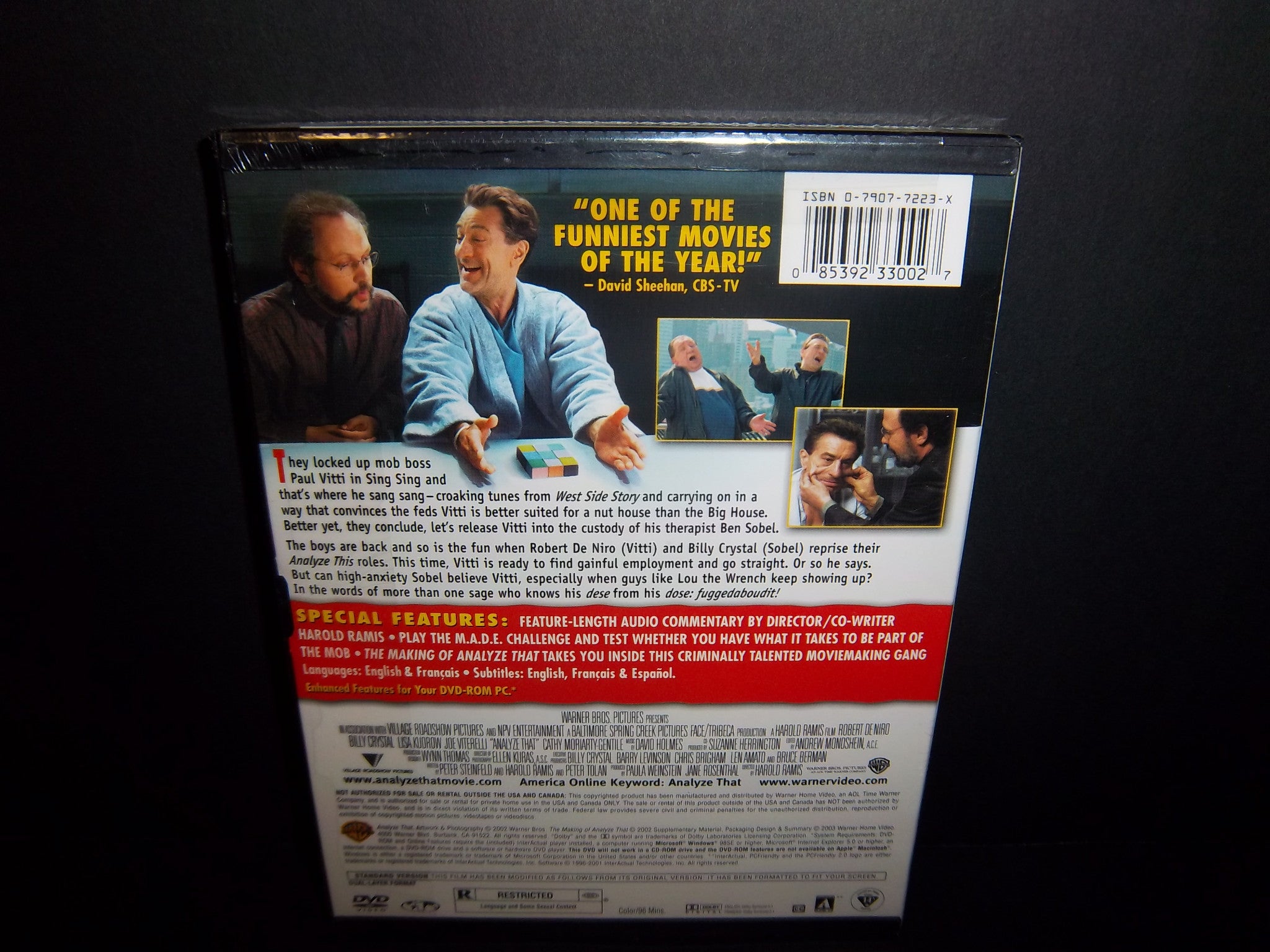 Analyze That (Full Screen Snapcase DVD) - Starring Robert De Niro & Billy Crystal | New Comedy Movie | Perfect for Movie Nights & Gifts