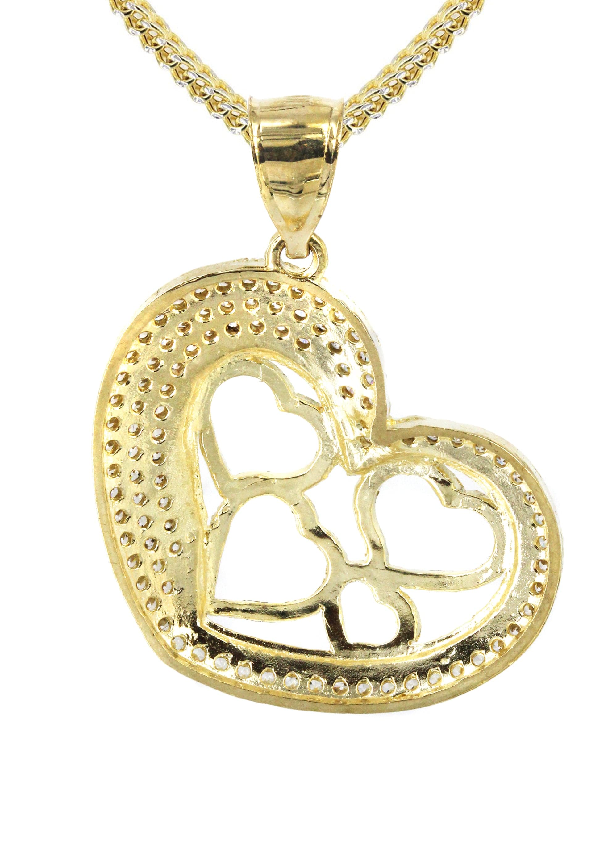 10K Yellow Gold Heart Necklace for Women - 15 Grams Solid Gold Pendant Jewelry Gift for Valentine's Day, Anniversary & Birthday - Elegant Layering Necklace for Everyday Wear