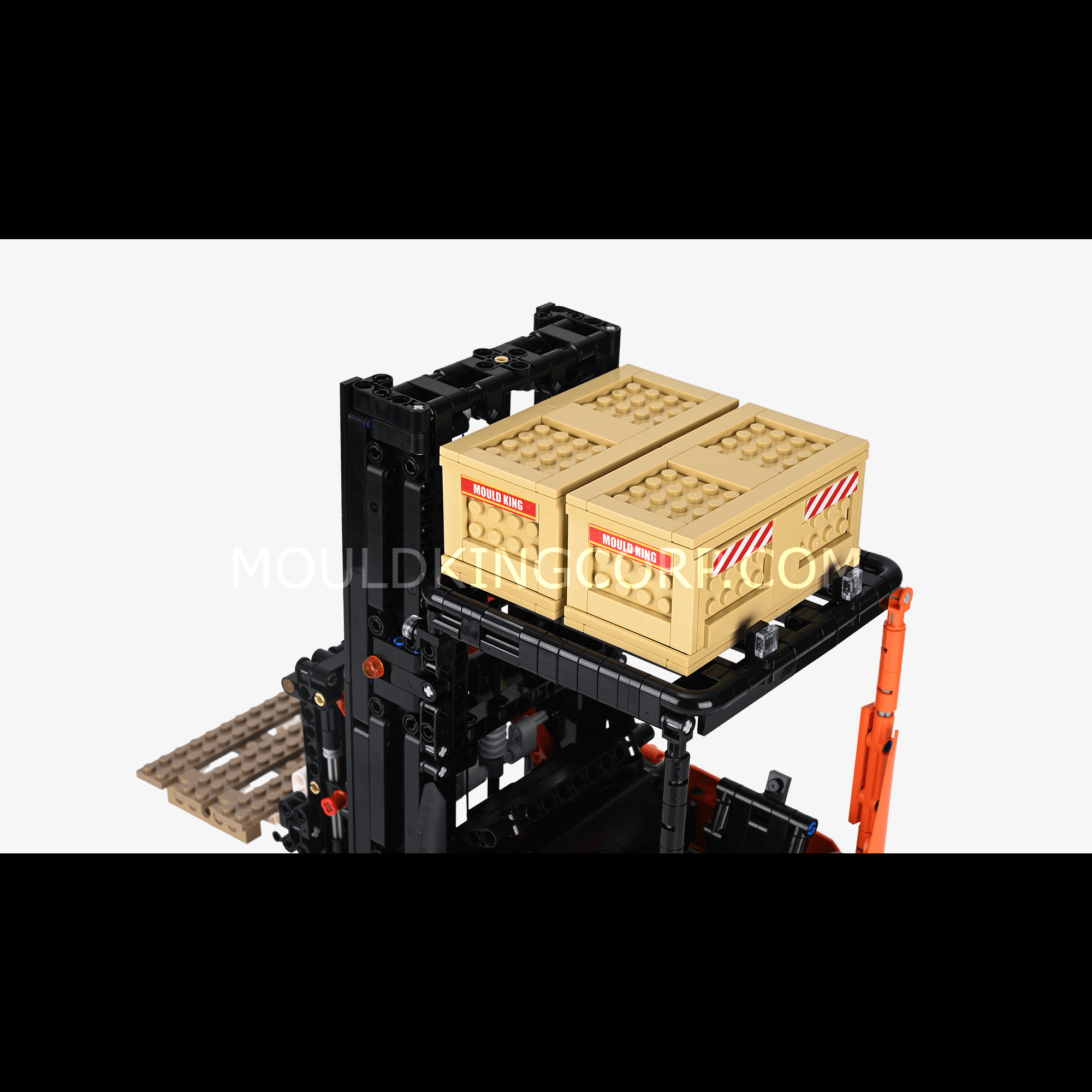 Mould King 17040 Shelf Forklift Model Building Set - 1,506 PCS Construction Toy for Adults & Kids | STEM Educational DIY Engineering Kit for Home, Office, or Gift Idea