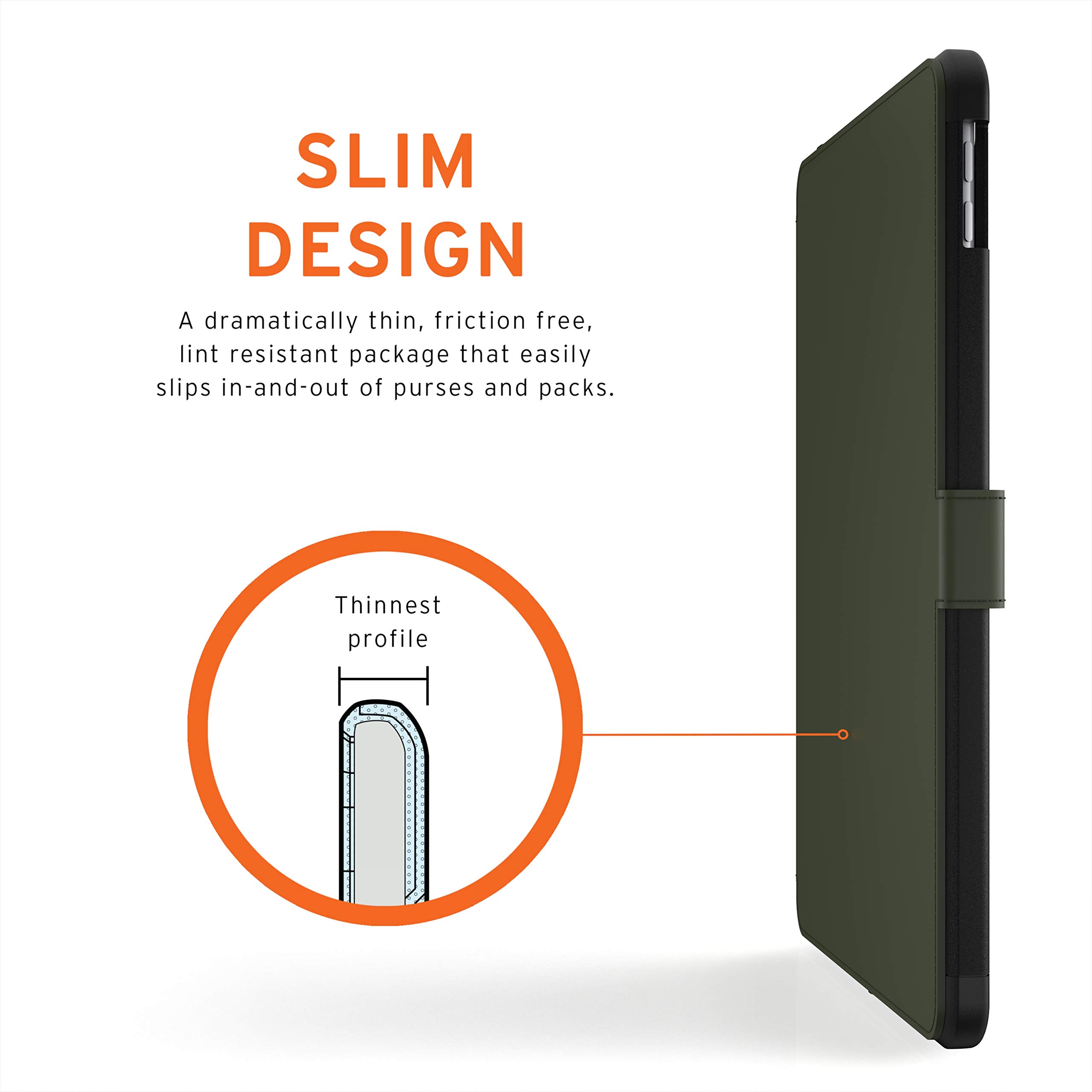 URGENT ARMOR GEAR UAG Rugged iPad Case for 10.2-inch iPad 9th/8th Generation (2021/2020) - Heavy Duty Protective Cover with Multi-Angle Stand, Pencil Holder & Folio Design | Perfect for Travel, Work & School | Black/Olive