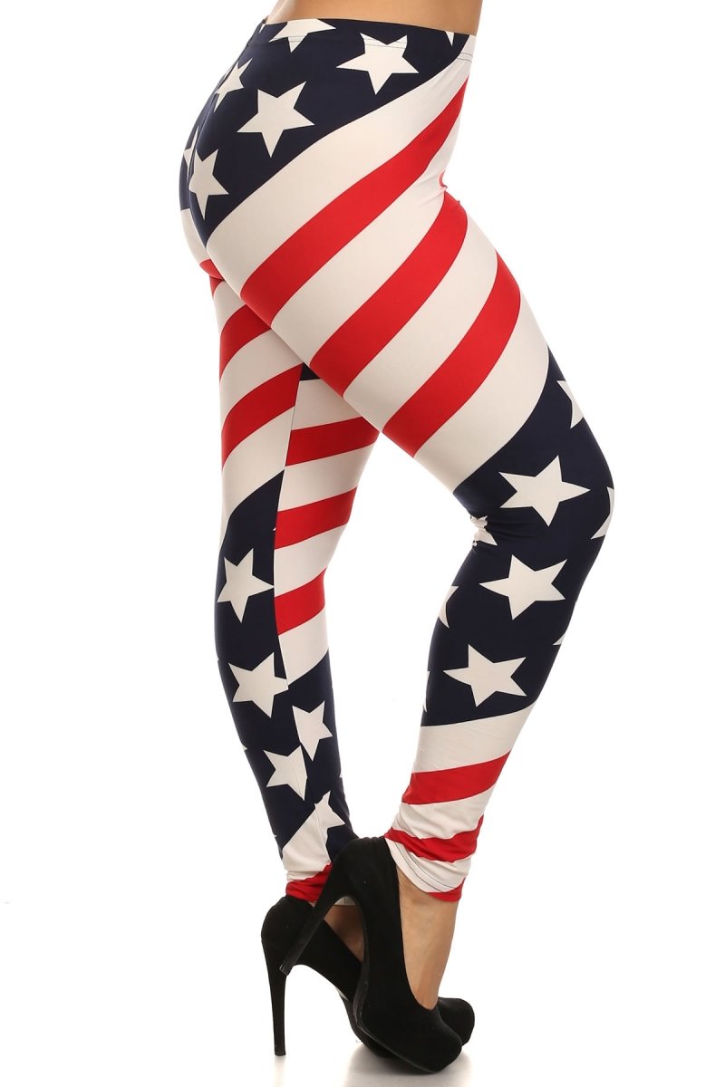 World of Leggings® Buttery Soft Floral Animal Print Yoga Pants - Plus Size Women's Stretchy Workout Leggings for Gym, Running & Lounge Wear