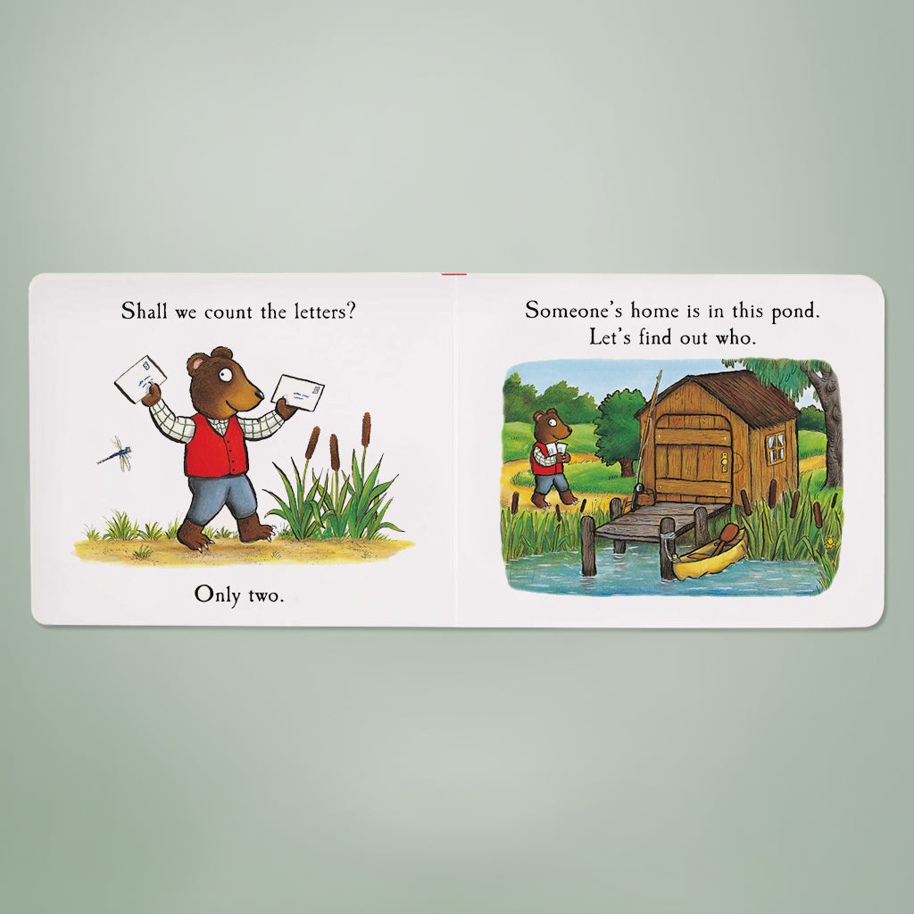 Postman Bear Board Book - Interactive Storybook for Toddlers & Kids | Perfect for Bedtime Reading & Early Learning
