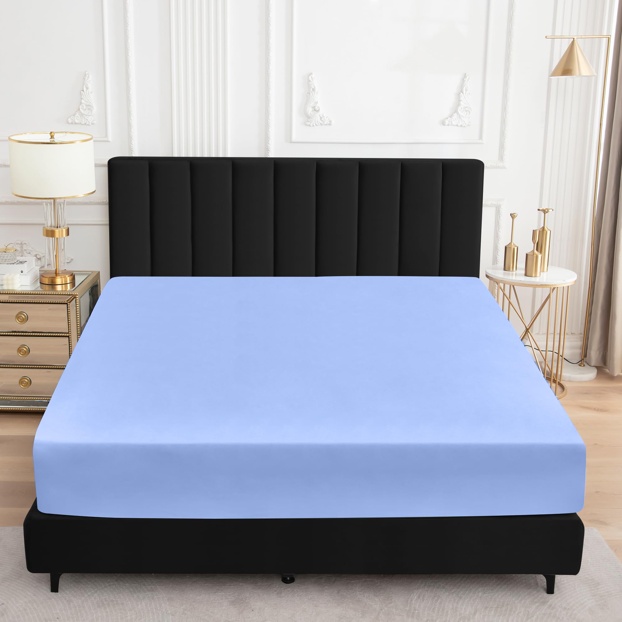 Waterproof California King Mattress Protector - Fitted Sheet Style with 18