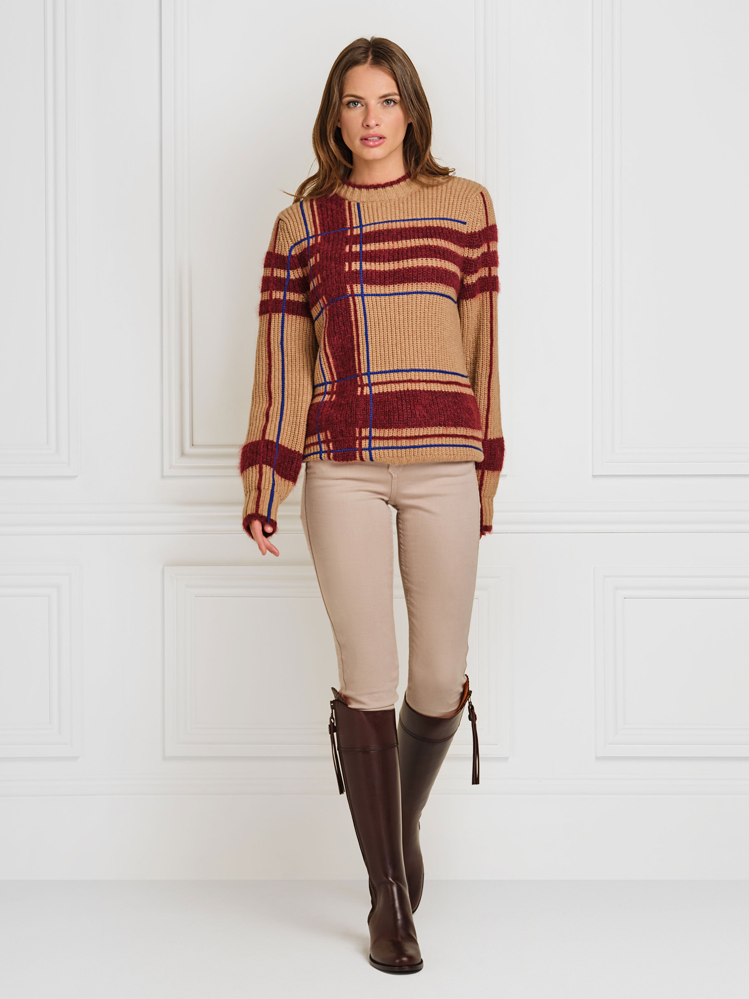 Regina Women's Heeled Leather Boots - Mahogany Brown, Regular Fit - Perfect for Office, Parties & Night Out