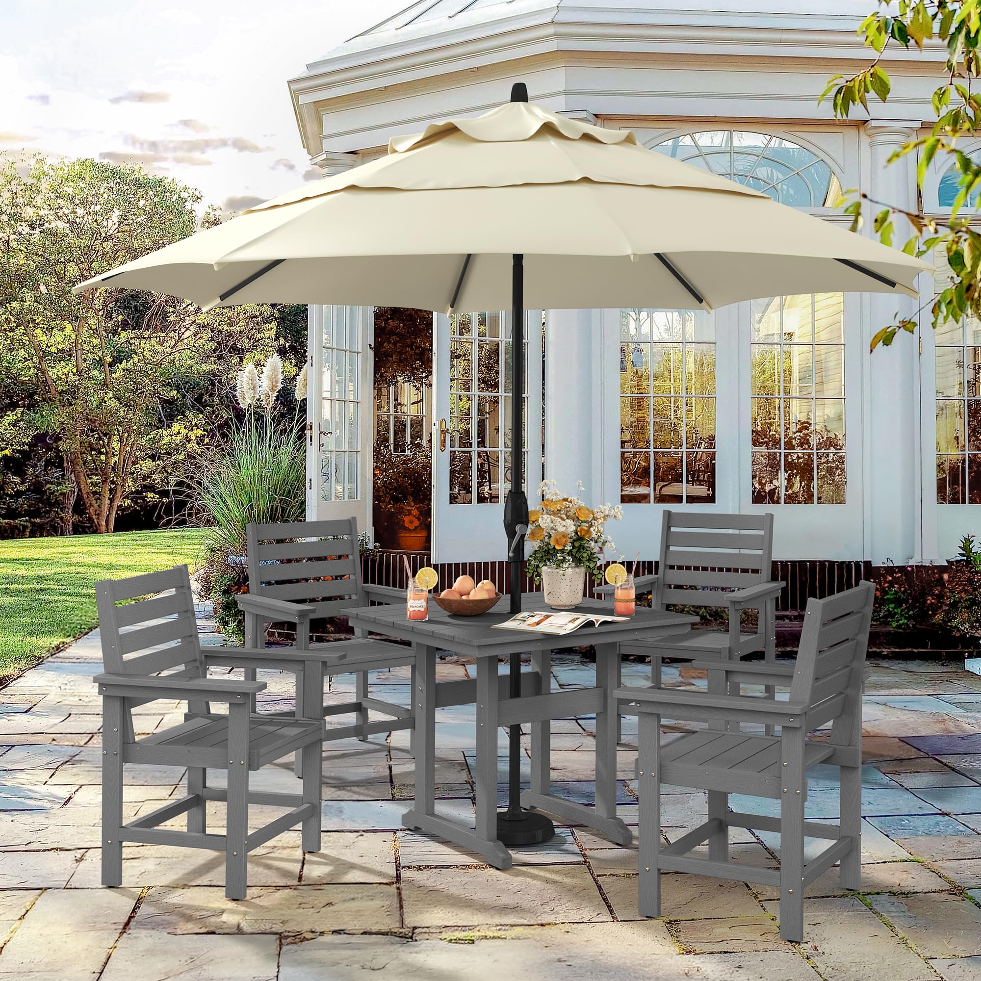 Square Outdoor Dining Table for 4 - 35