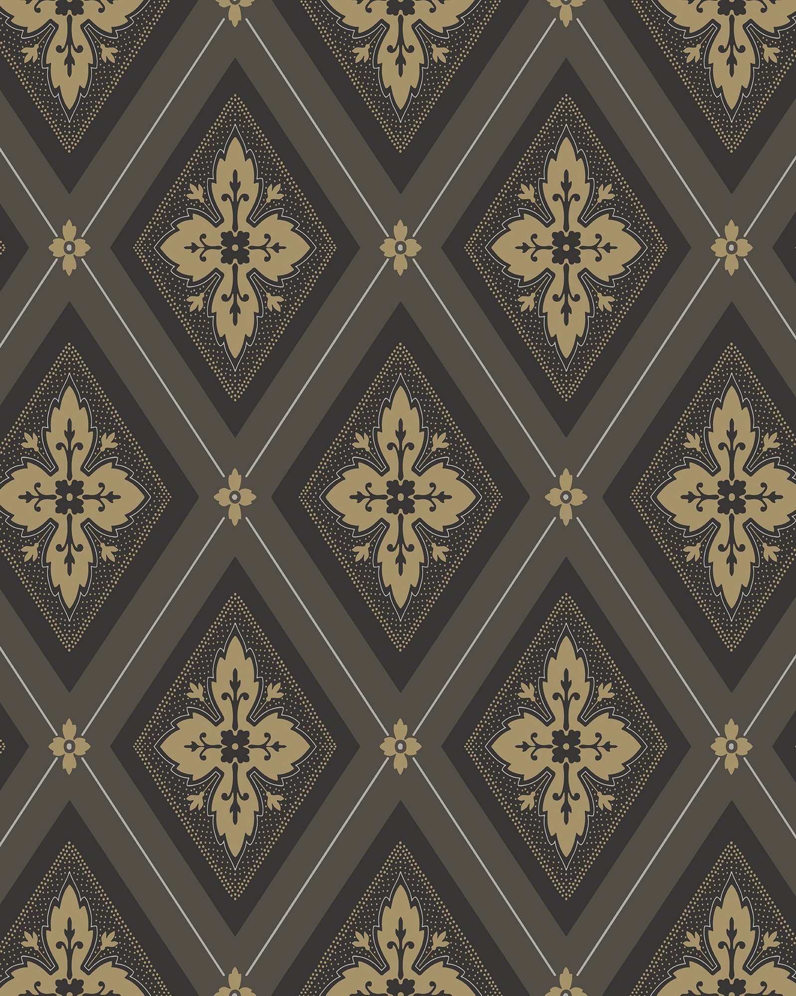 Duro Tapet Astrid Gold/Black Wallpaper - Premium Self-Adhesive Peel and Stick Wallpaper for Home Decor, Bedroom, Living Room, Office