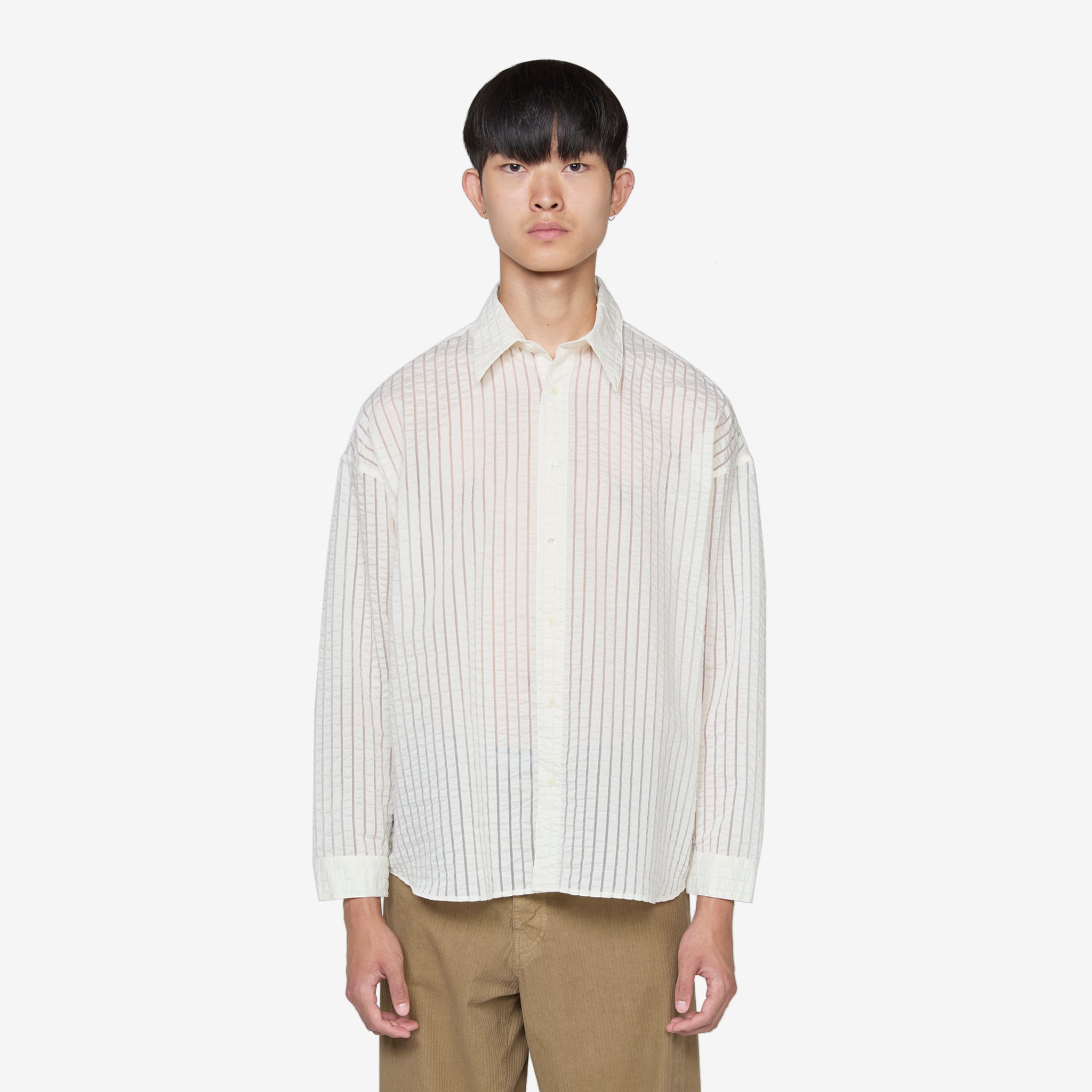 Stable Shirt Off White - Premium Quality Men's Casual Shirt for Everyday Wear | Perfect for Office, Dating & Outdoor Activities