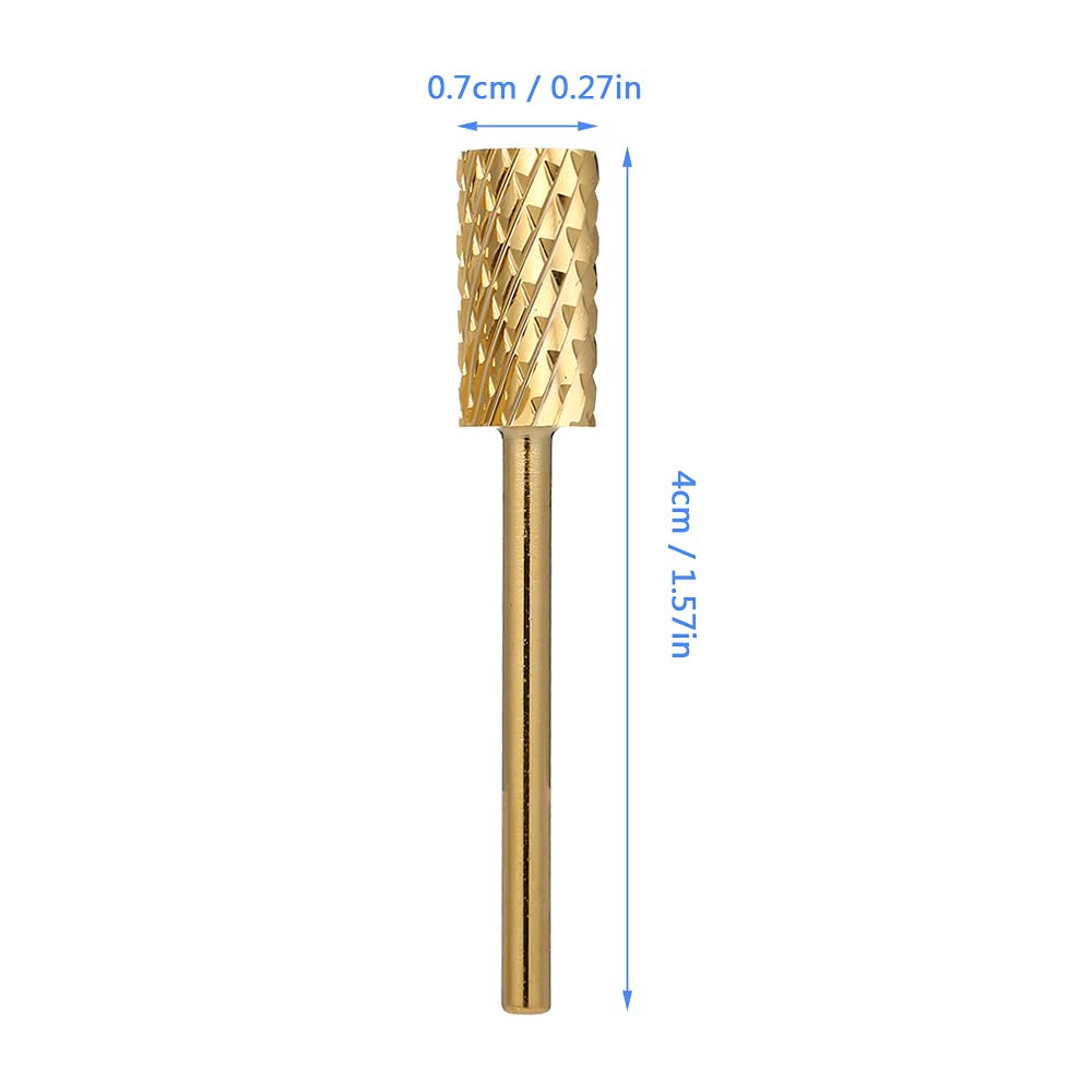 Professional Electric Nail File Kit with 2 Golden Carbide Nail Drill Bits - Perfect for Nail Art, Manicures & Pedicures at Home or Salon