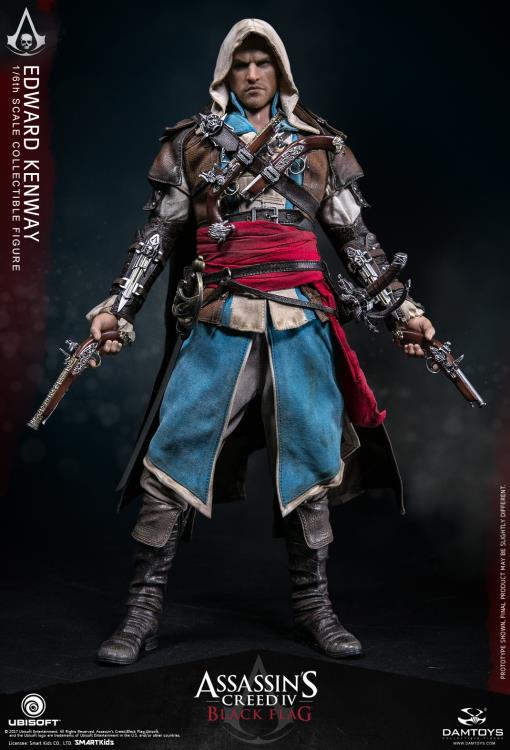 1/6 Scale Edward Kenway Figure from Assassin's Creed IV Black Flag - DMS003 Collectible Action Figure by Damtoys | Perfect for Gaming Fans, Collectors & Display in Home/Office