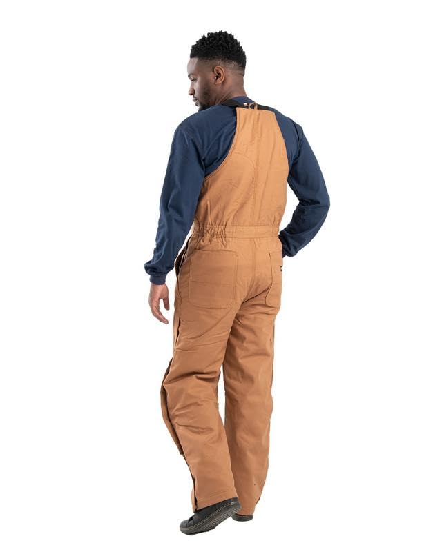 Berne Men's FR Deluxe Bib Overalls - Flame Resistant Work Coveralls for Construction & Farming - Durable & Comfortable Workwear for Outdoor Labor