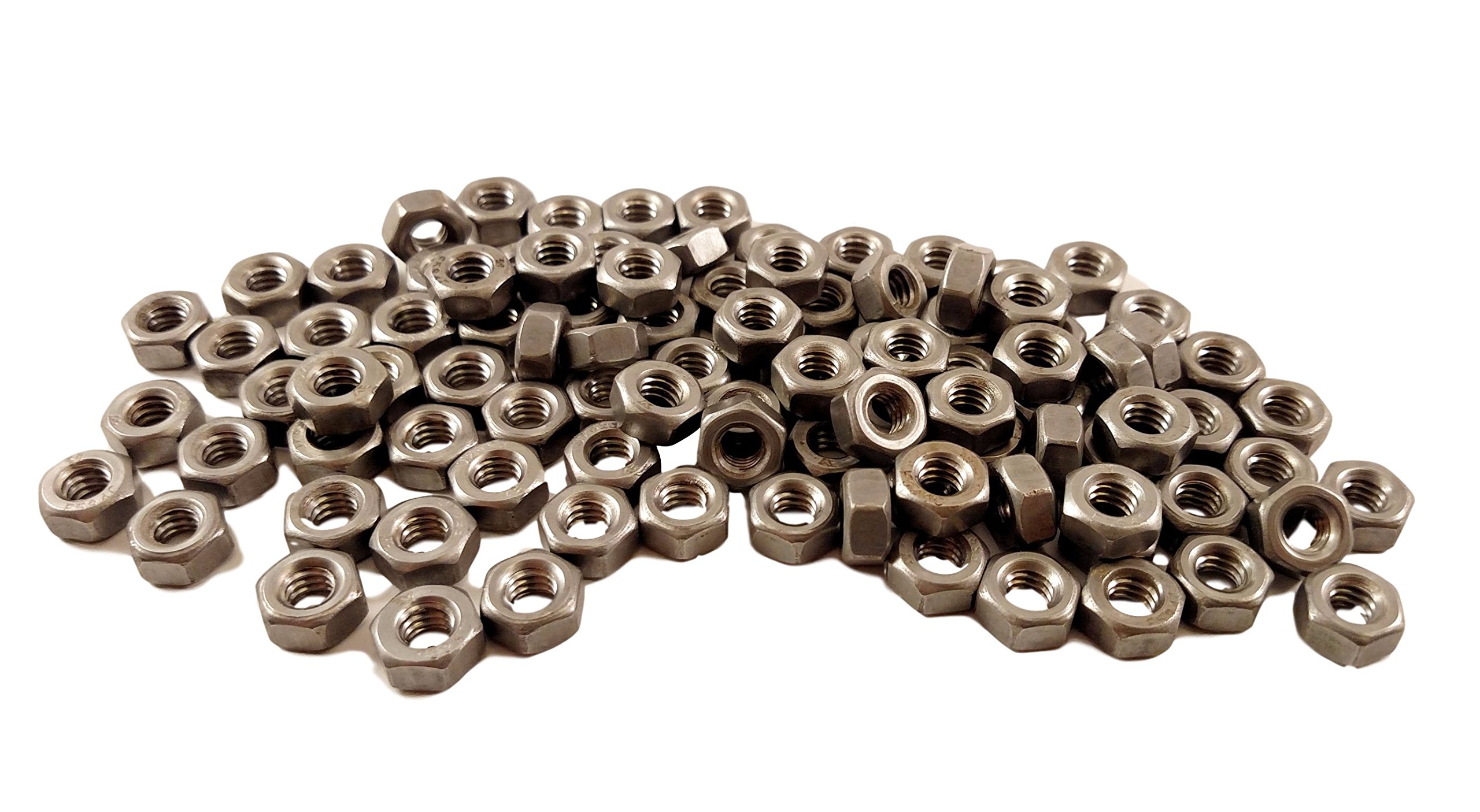 1/4-20 Hex Nuts 304 Stainless Steel - USS Coarse Thread (100 Pack) - Durable & Corrosion-Resistant for DIY Projects, Furniture Assembly, and Automotive Repairs
