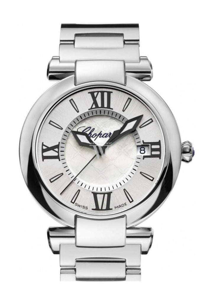 Chopard Imperiale 36mm Stainless Steel Watch with Amethyst Bezel - Model 388532 3002 | Luxury Women's Dress Watch for Formal Occasions & Evening Events