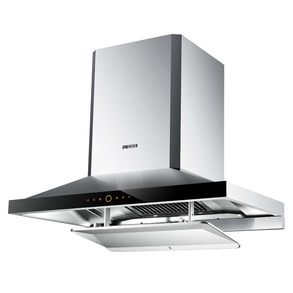 Fotile EMS9026 36-Inch 1000 CFM Stainless Steel Wall Mount Range Hood with Touchscreen Control - Perfect for Modern Kitchens & Open-Concept Homes