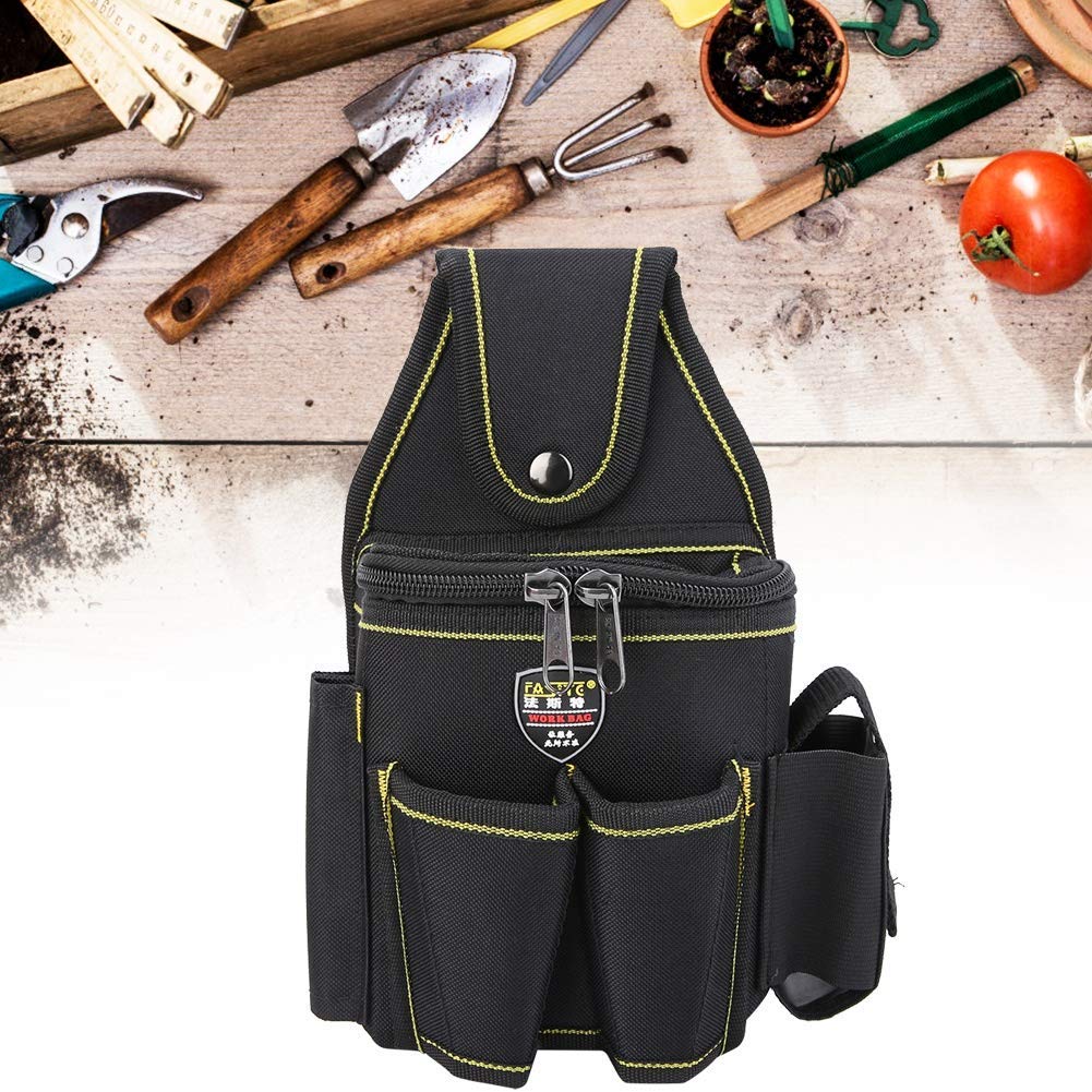 Portable Gardening Tool Belt Bag with Pruning Shears Holder - Durable Oxford Cloth Waist Pouch for Gardeners & Electricians - Perfect for Landscaping, Yard Work & Home Repairs