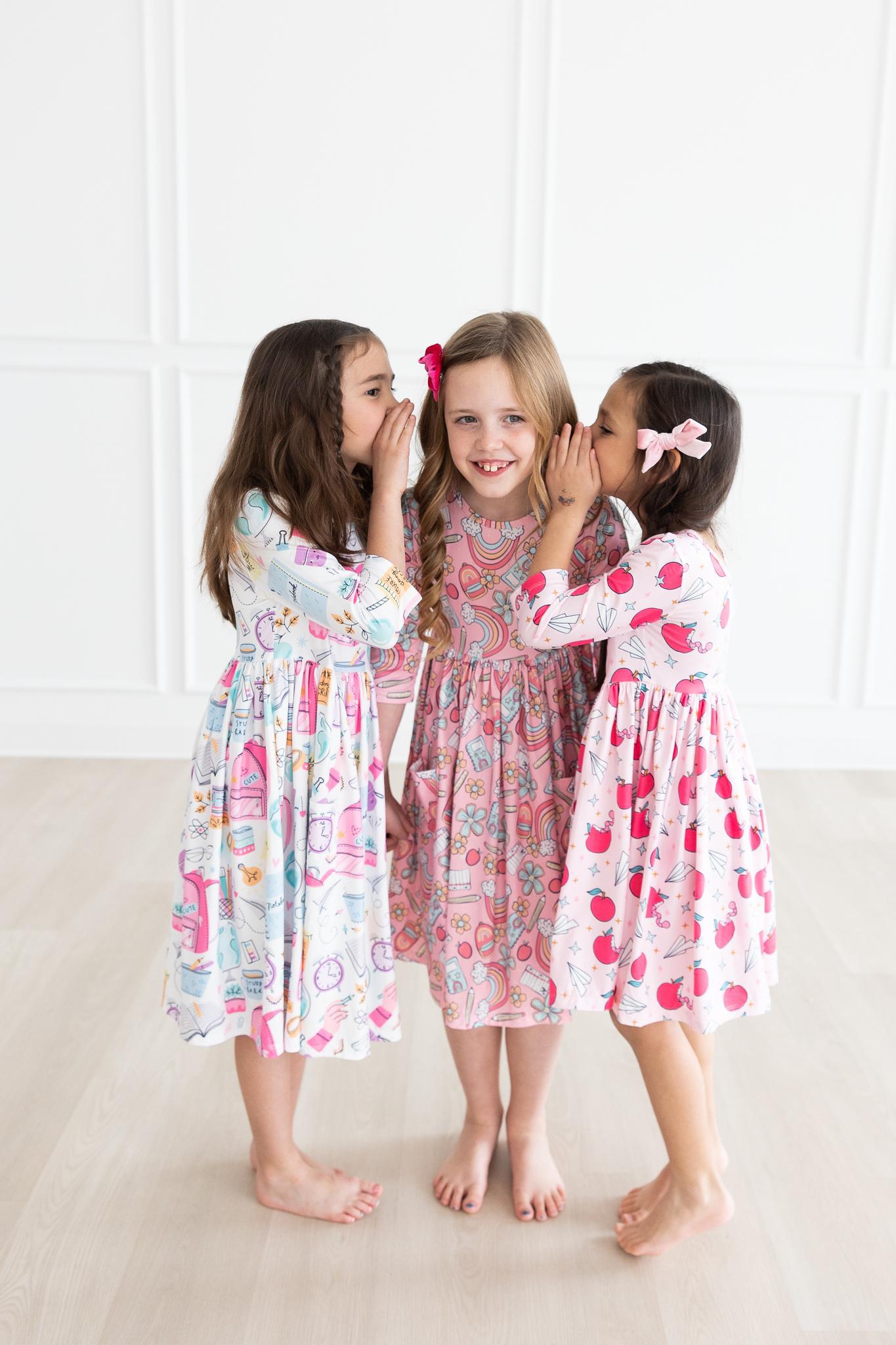 Star Student Pocket Twirl Dress for Girls - Cute School & Party Outfit | Perfect for Class, Dance Recitals & Special Occasions