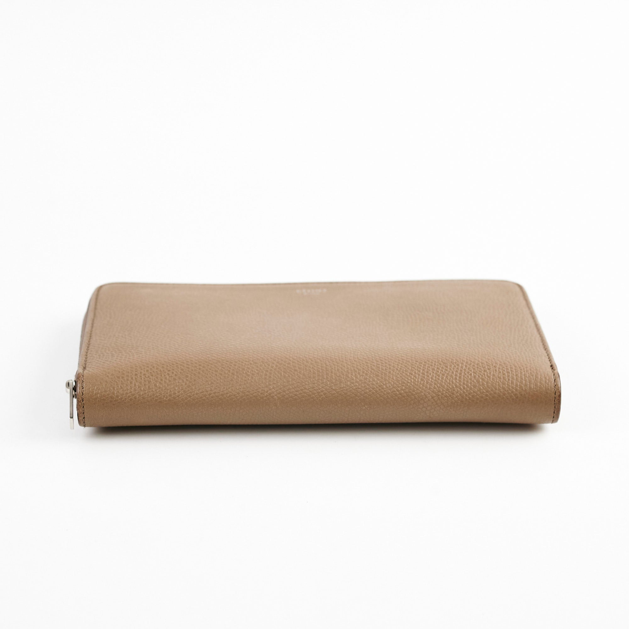 Celine Long Wallet in Dark Beige - Premium Leather Women's Wallet with Multiple Card Slots - Perfect for Everyday Use, Travel & Gift Giving