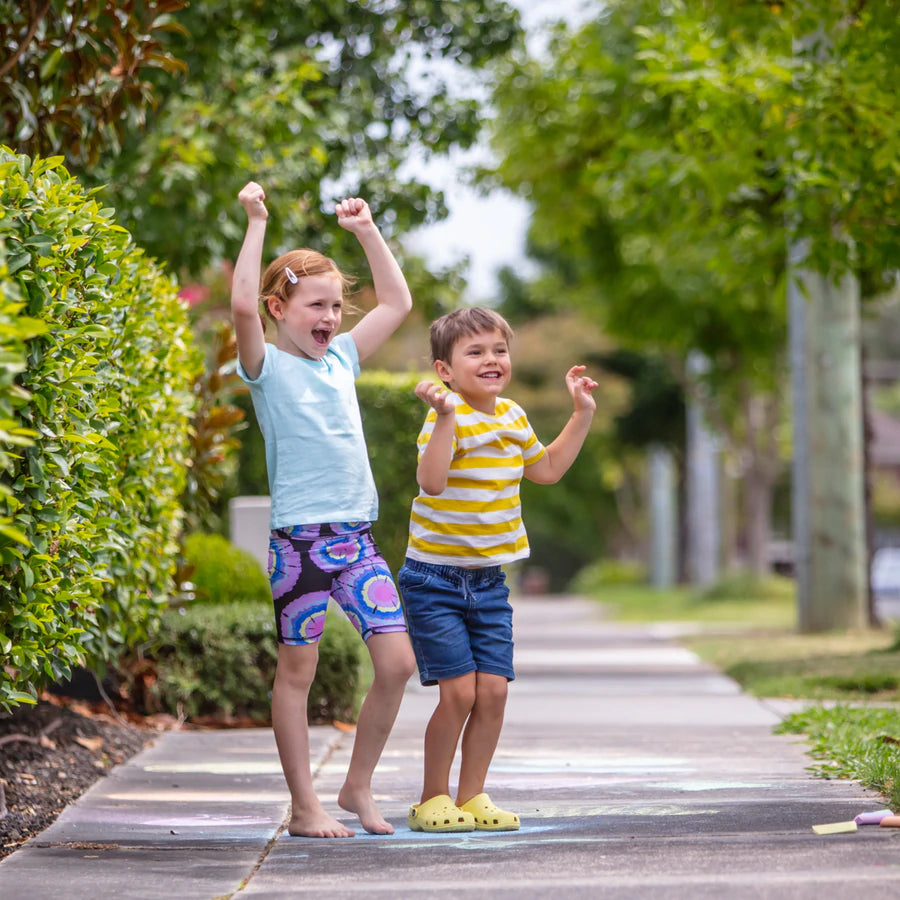 Chalk It Up Outdoor Games Set - Fun Sidewalk Chalk Games for Kids & Family - Perfect for Backyard, Park, and Playground Activities