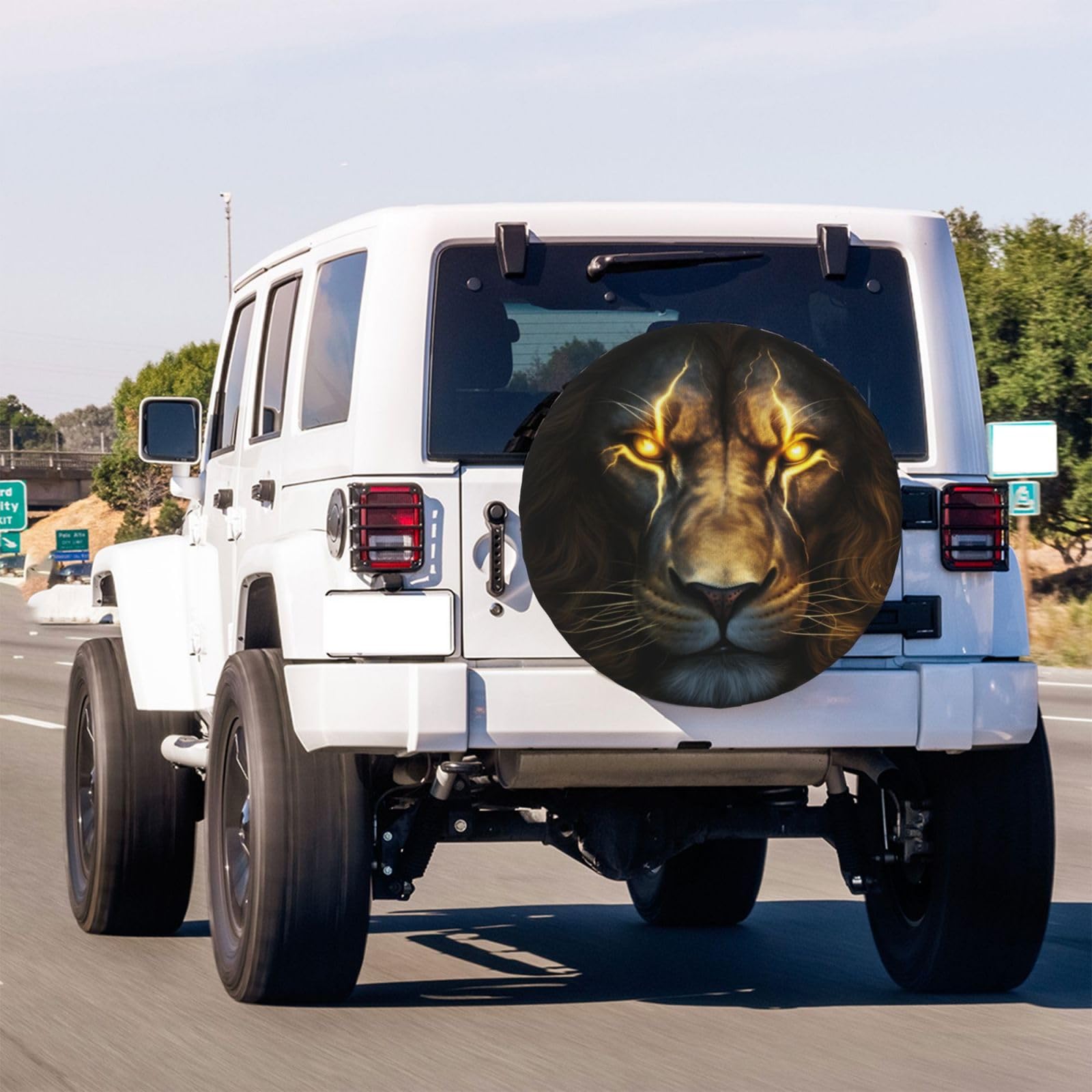 Cool Lion 16 Inch Spare Tire Cover - Dust-Proof & UV Resistant Wheel Protector for Trailers, RVs, SUVs & More | Perfect for Outdoor Adventures & Road Trips