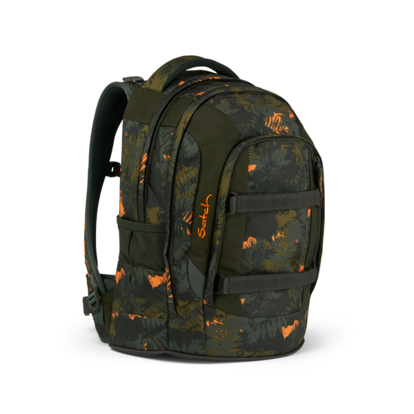 Satch Pack Jurassic Jungle Backpack for Kids - Dinosaur Themed School Bag with Multiple Pockets - Perfect for School, Travel & Outdoor Adventures