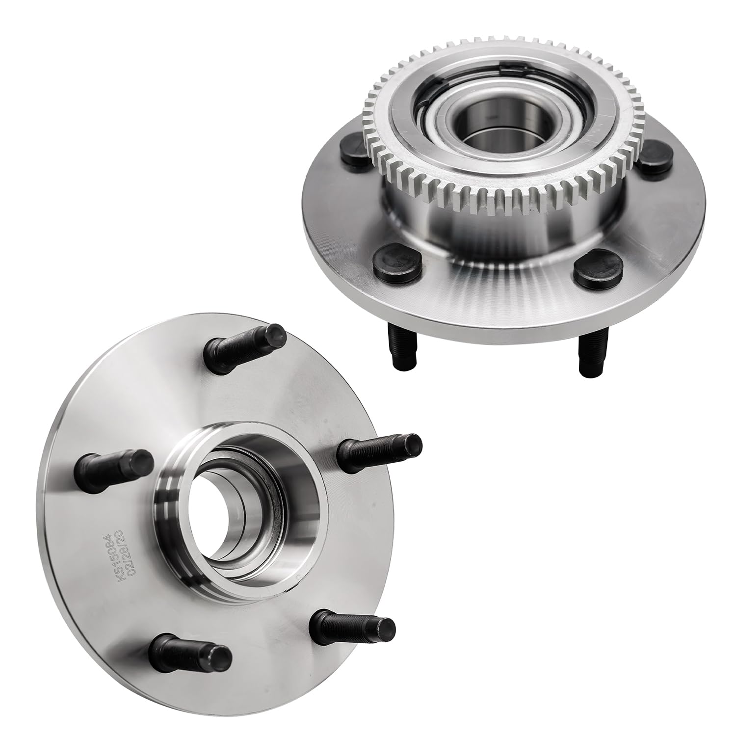 Detroit Axle - 2pc Front Wheel Bearing Hub Assembly for 2000-2001 Dodge Ram 1500 RWD | Replacement Wheel Bearings & Hubs | Perfect for Off-Roading, Towing & Daily Driving