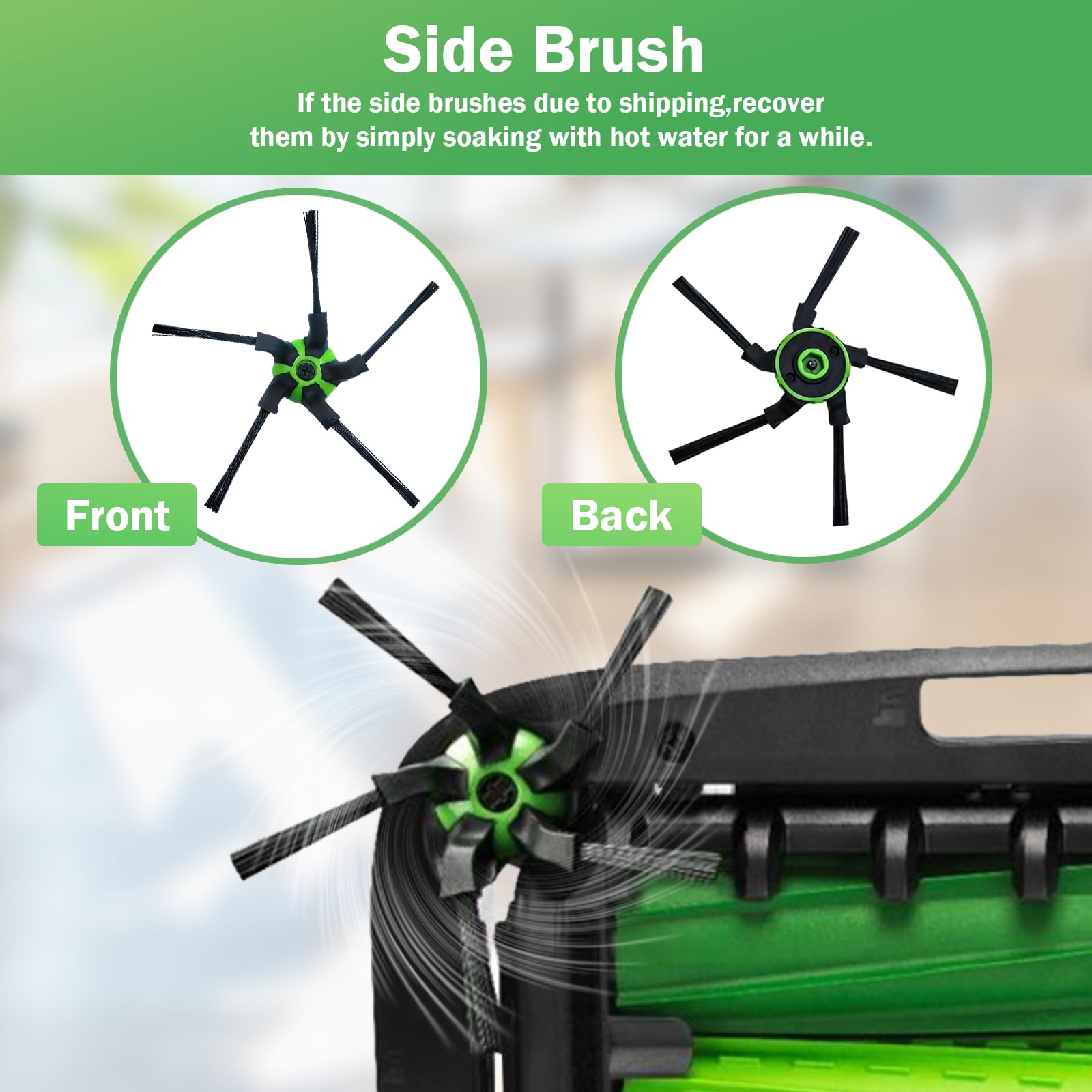 Roomba S9/S9+/S Series (9150/9550) Replacement Parts Kit - 2 Rubber Roller Brushes, 6 HEPA Filters, 6 Vacuum Bags & 8 Side Brushes | Compatible with iRobot Roomba S9, S9+ Vacuum Cleaners | Perfect for Deep Cleaning & Maintenance