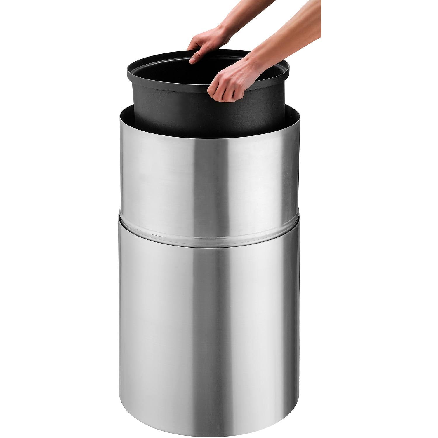 35 Gallon Heavy Duty Plastic Liner for Aluminum Trash Can - Durable Waste Bin Liners for Kitchen, Office & Outdoor Use