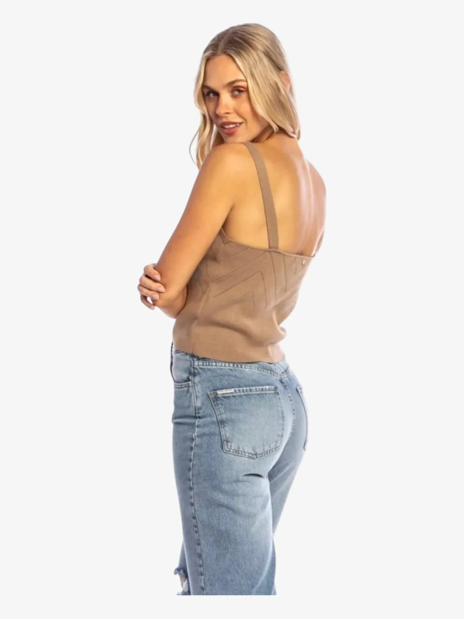 Premium Rusty Aubrey Knitted Marron Sweater - Cozy Winter Fashion for Women | Perfect for Casual Outings & Holiday Gatherings