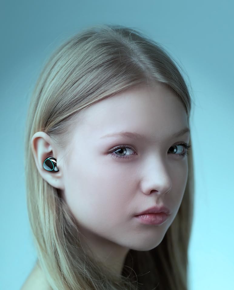 Wireless Earbuds Bluetooth 5.3 Headphones - 136Hrs Playtime, Digital Display Charging Case, IPX7 Waterproof Sports Earphones with Mic for iPhone Android TV - Perfect for Gym, Running & Travel