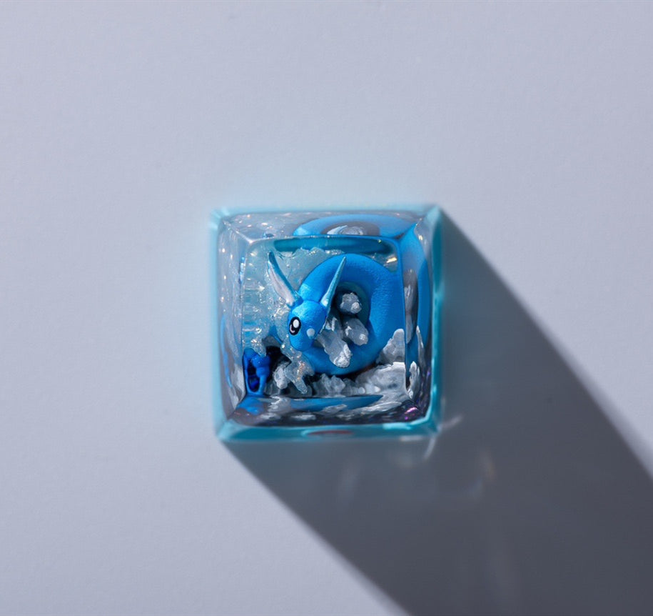 Custom DIY Translucent Resin Keycaps for Mechanical Keyboards - Personalized ESC Key with 3D Pokemon Design - Perfect for Gaming, Typing & Custom Keyboard Builds