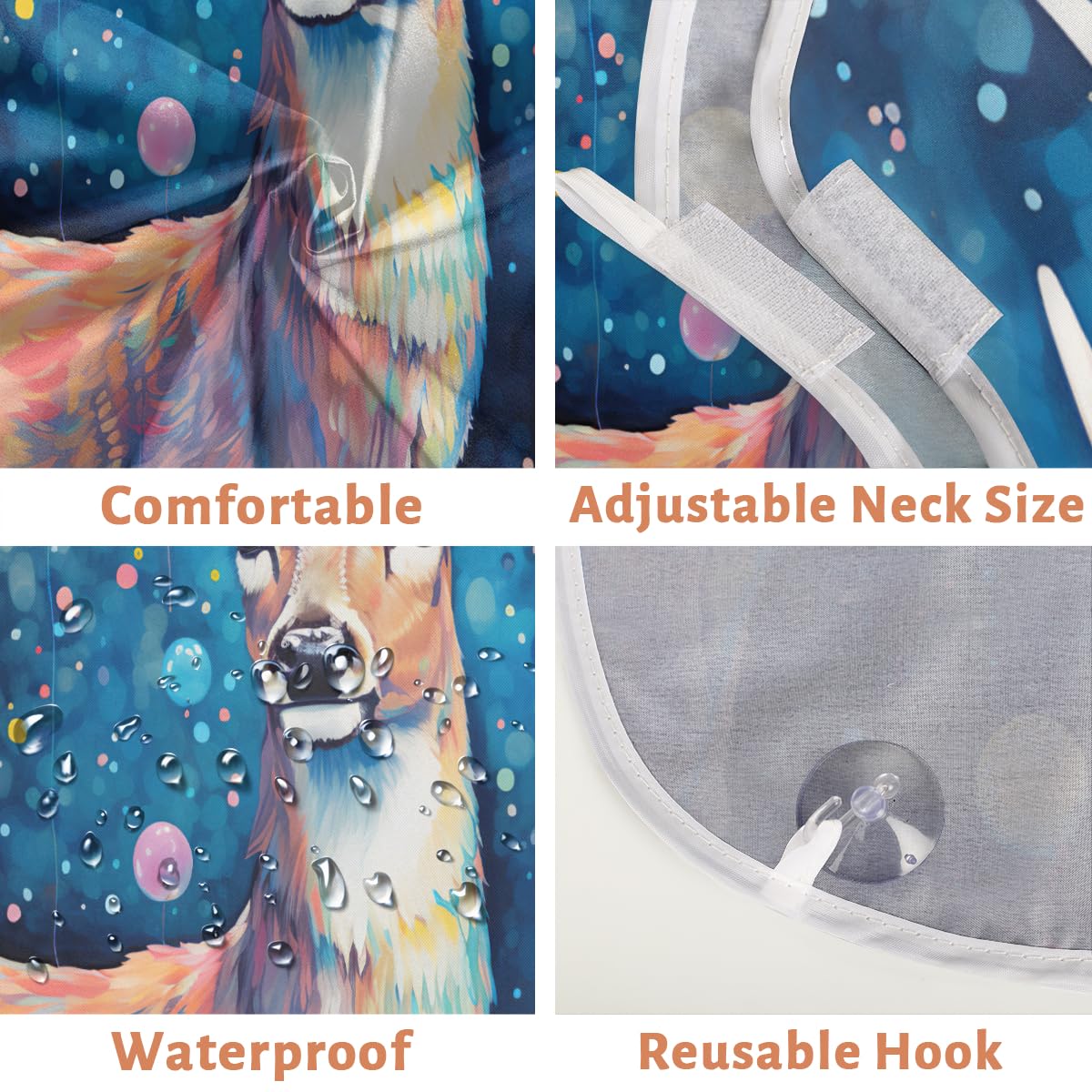 **Galaxy Deer Balloon Beard Shaving Bib for Men & Women - Waterproof Hair Dye Apron, Makeup Cape for Barbers & Stylists - Sink Hair Catcher, Beard Trimming & Lineup Tool - Perfect for Salons, Home Grooming & DIY Haircuts**