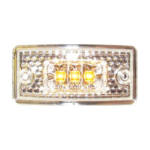 Fortpro 4 9/16 x 2 1/4 Inch LED Cab Light with 3 Super Bright LEDs - Perfect for Truck, RV, and Off-Road Vehicle Interior Lighting
