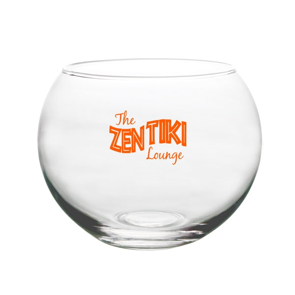BarConic® 48 oz Tropical Fish Bowl Glass - Premium Large Glass Fish Bowl for Home Decor, Office, and Party Centerpieces - Perfect for Betta Fish, Aquatic Plants, and Unique Drink Serving