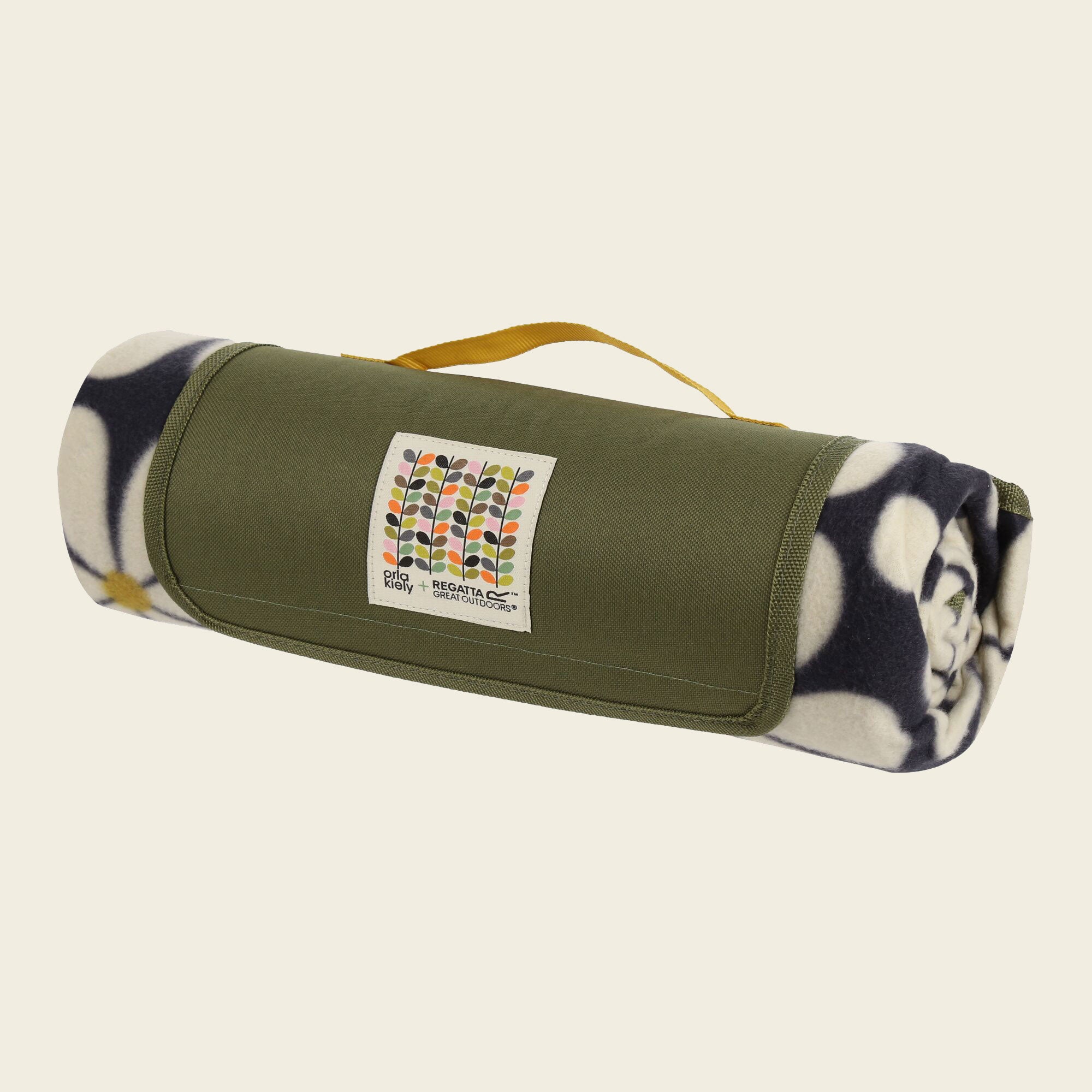 Premium Waterproof Picnic Rug with Daisy Black Design - Perfect for Outdoor Picnics, Beach Trips, and Camping Adventures
