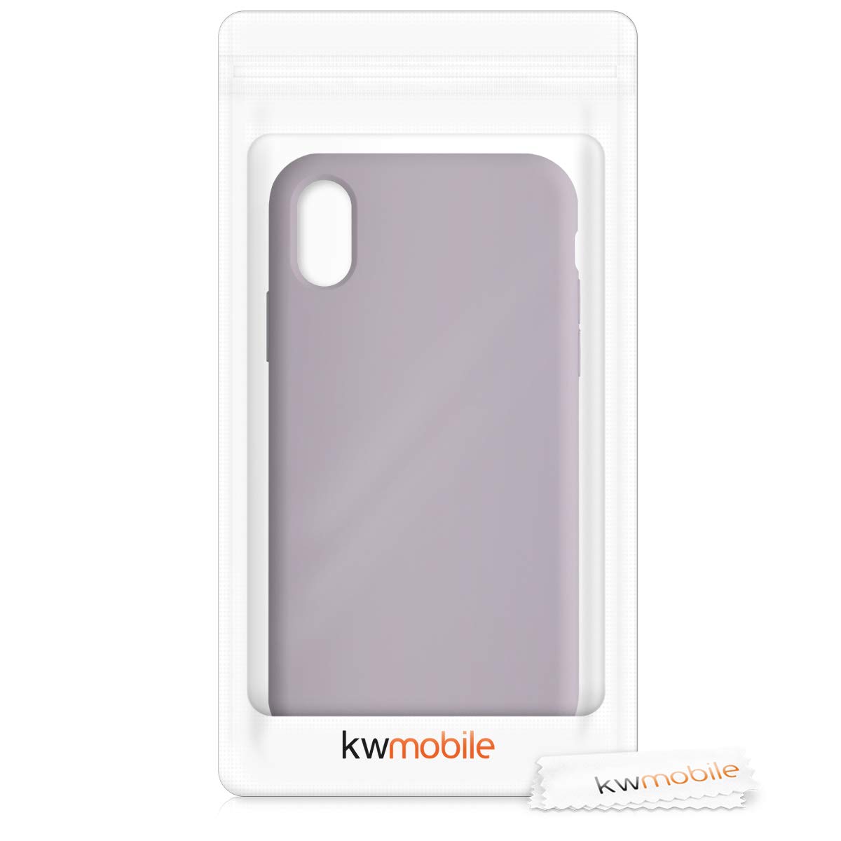 kwmobile TPU Silicone Case for Apple iPhone X - Soft Protective Phone Cover with Premium Finish in Purple Cloud | Perfect for Everyday Use, Work & Travel Protection