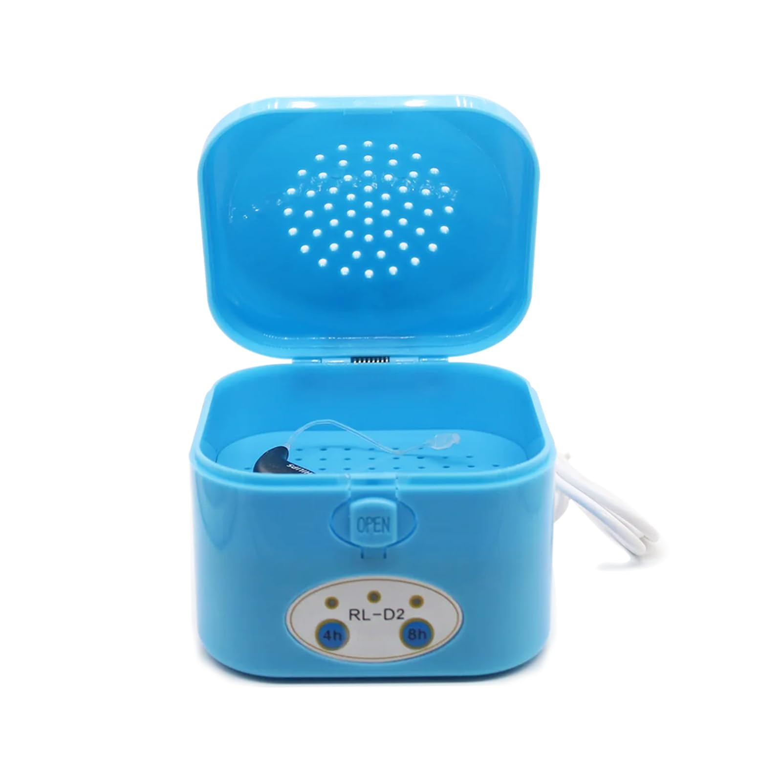 Rechargeable Hearing Aid Dryer & Dehumidifier - Automatic Constant Temperature Drying System for Hearing Aids - Removes Sweat & Moisture - Perfect for Nightly Cleaning & Maintenance (Electronic Partner)